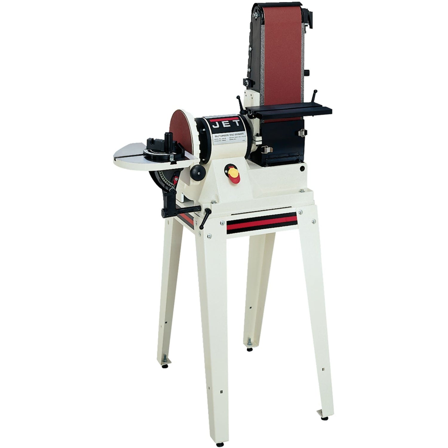 Jet 708596K JSG-96OS, 6" x 48" Belt / 9" Disc Sander with Open Stand, 3/4HP 1Ph, 115V