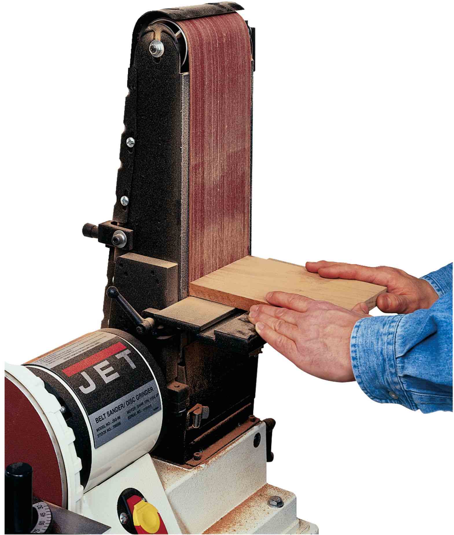 Jet 708596K JSG-96OS, 6" x 48" Belt / 9" Disc Sander with Open Stand, 3/4HP 1Ph, 115V