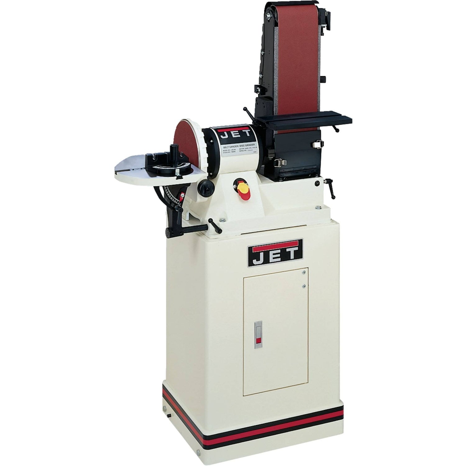 Jet 708597K JSG-96CS, 6" x 48" Belt / 9" Disc Sander with Closed Stand, 3/4HP 1Ph, 115V