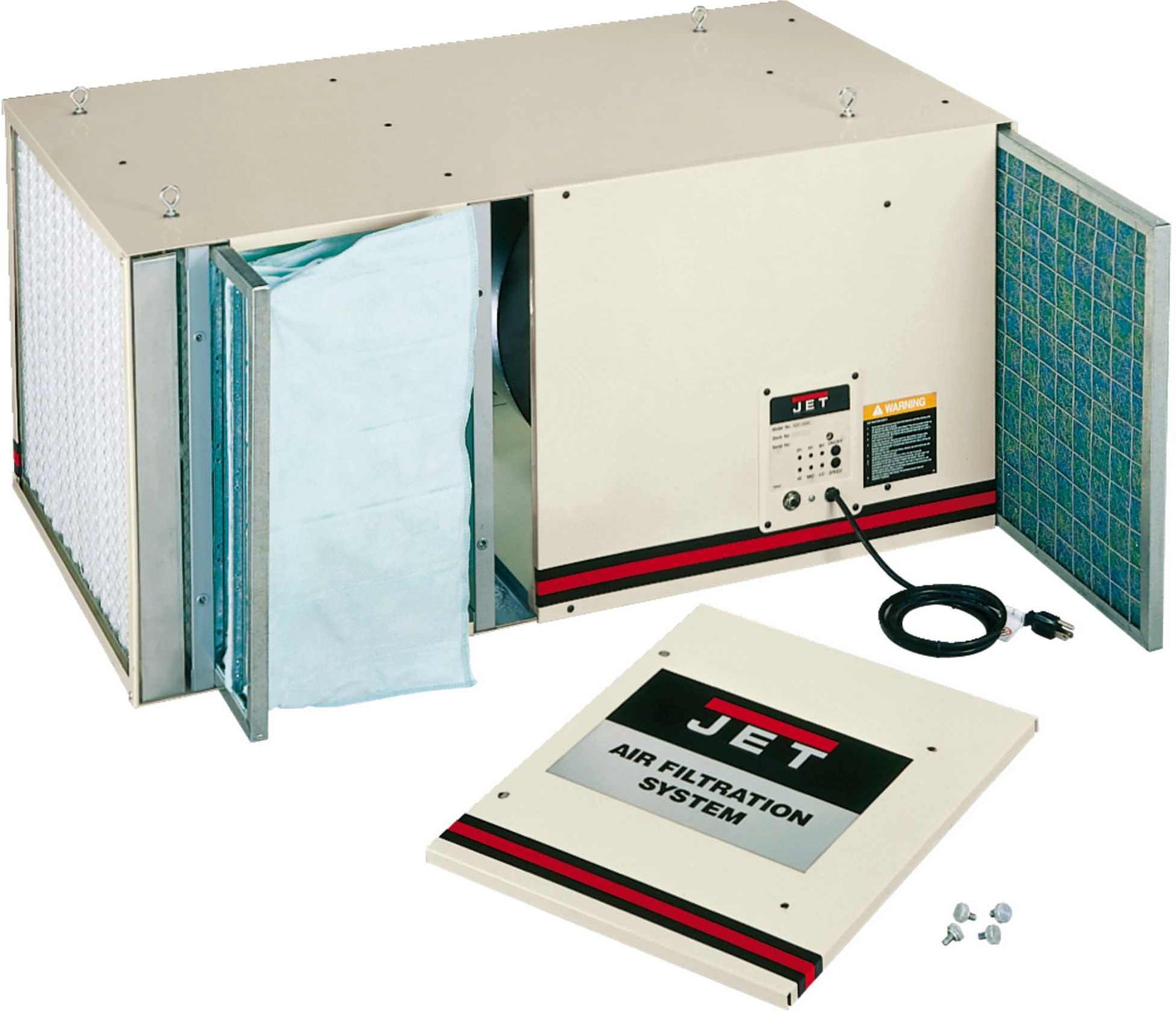 Jet 708615 AFS-2000, 1700CFM Air Filtration System, 3-Speed, with Remote Control