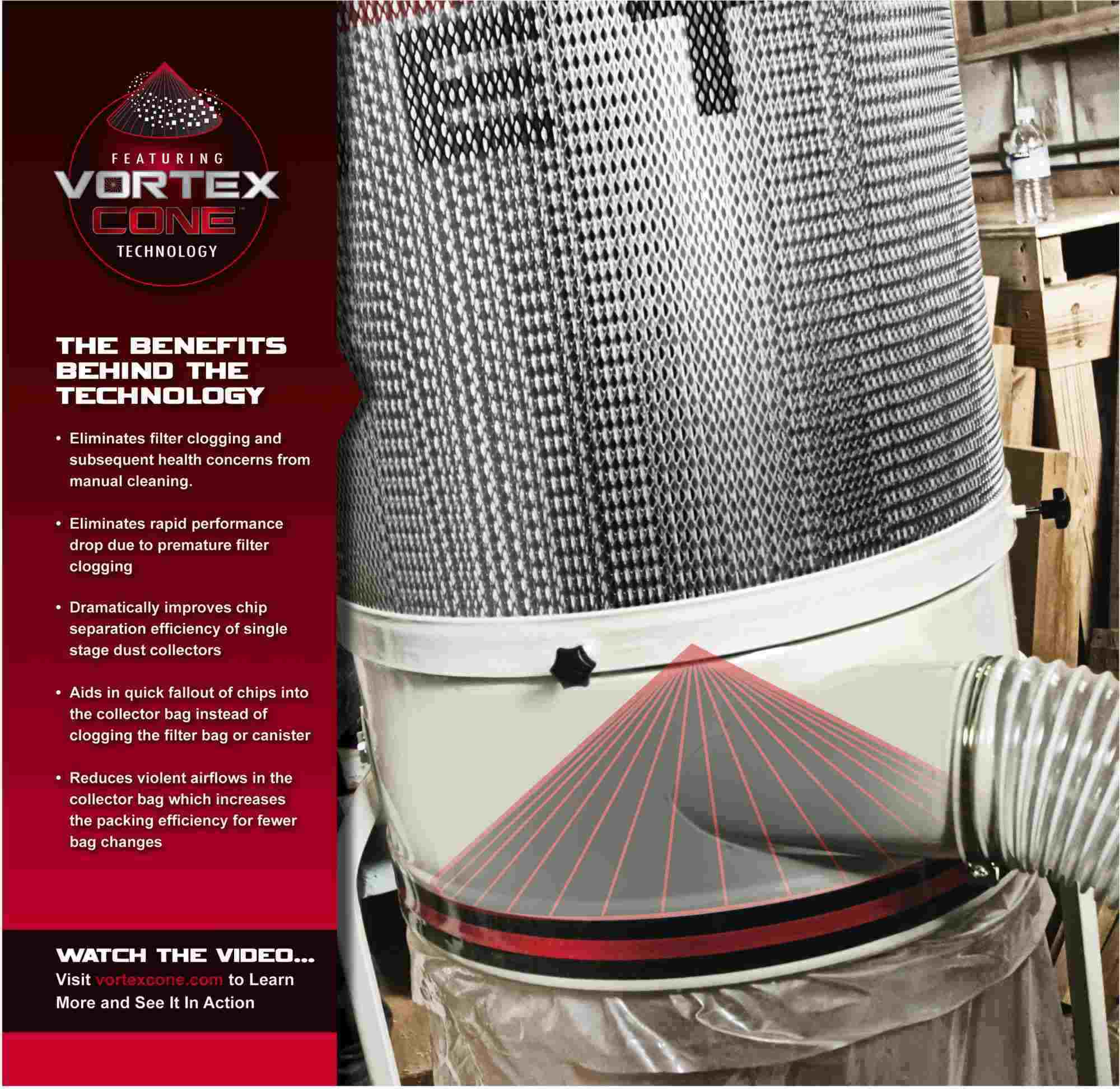 Jet 710702K DC-1200VX-CK1 Dust Collector, 2HP 1PH 230V, 2-Micron Canister Kit