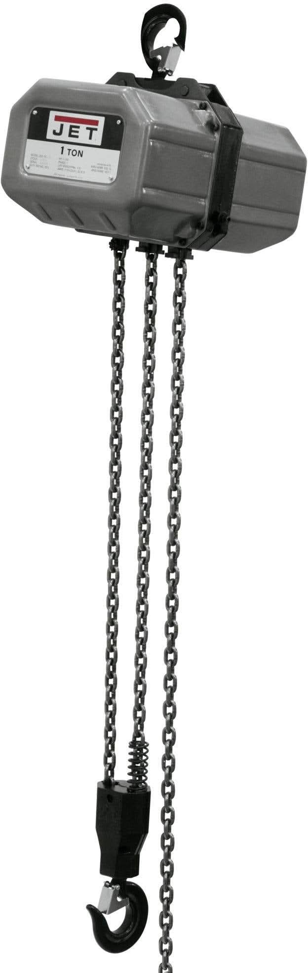 Jet 111500 1SS-1C-15 1 Ton 1Ph 15-Foot Lift 115/230V Prewired 230V