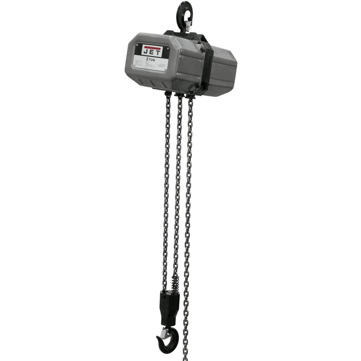 Jet Tools 211500 2SS-1C-15, 2-Ton Electric Chain Hoist 1-Phase 15' Lift