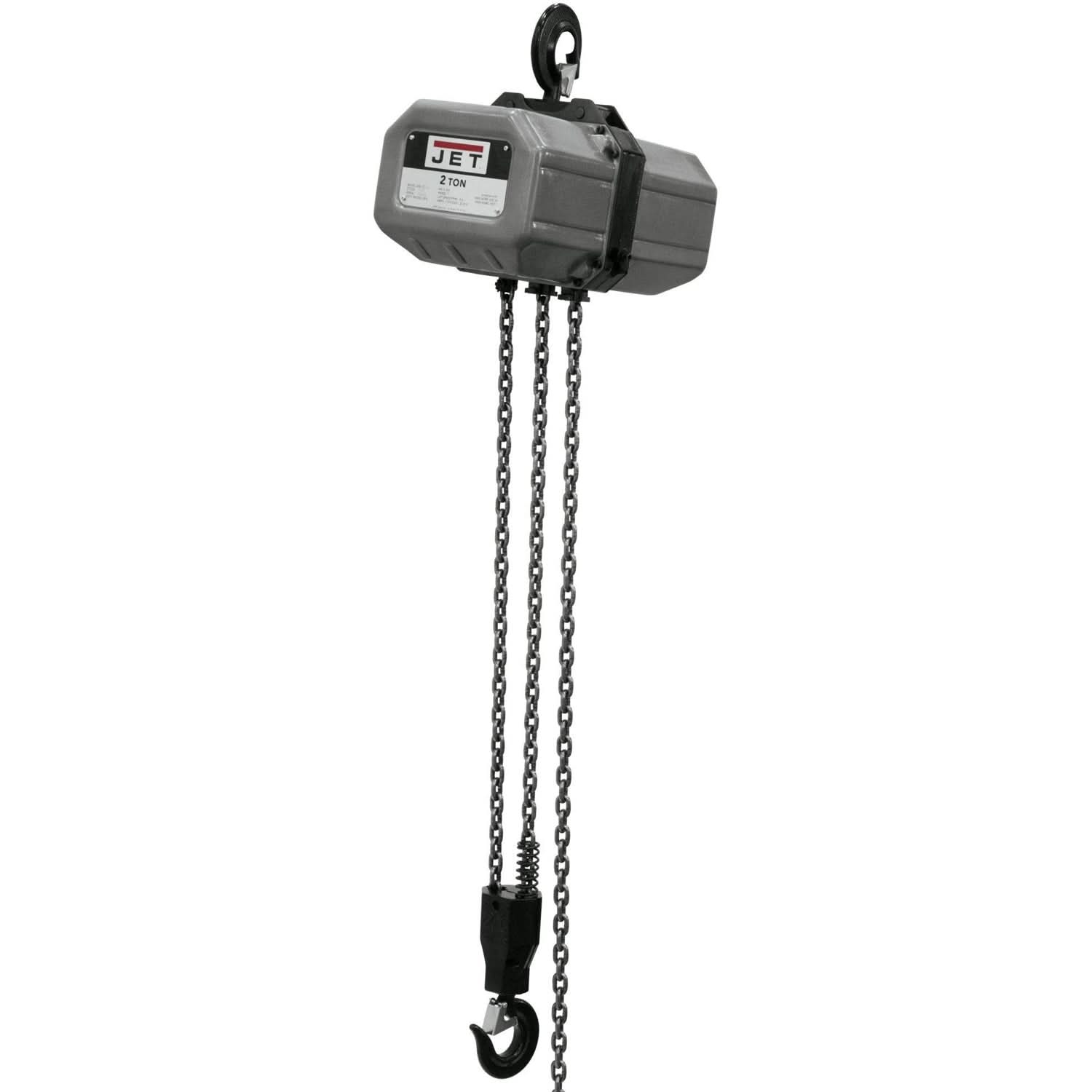 Jet Tools 231000 2SS-3C-10, 2-Ton Electric Chain Hoist 3-Phase 10' Lift