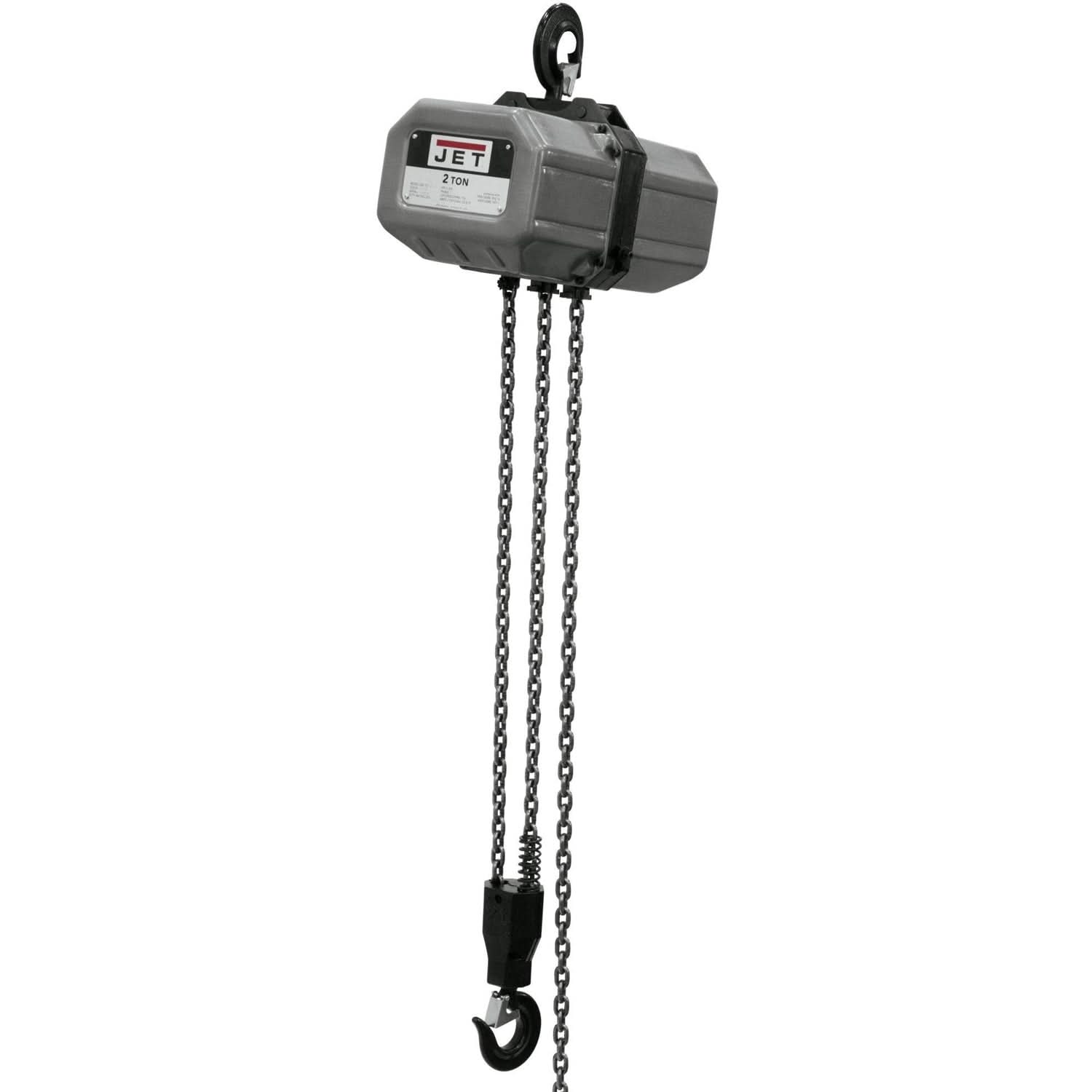 Jet Tools 231500 2SS-3C-15, 2-Ton Electric Chain Hoist 3-Phase 15' Lift