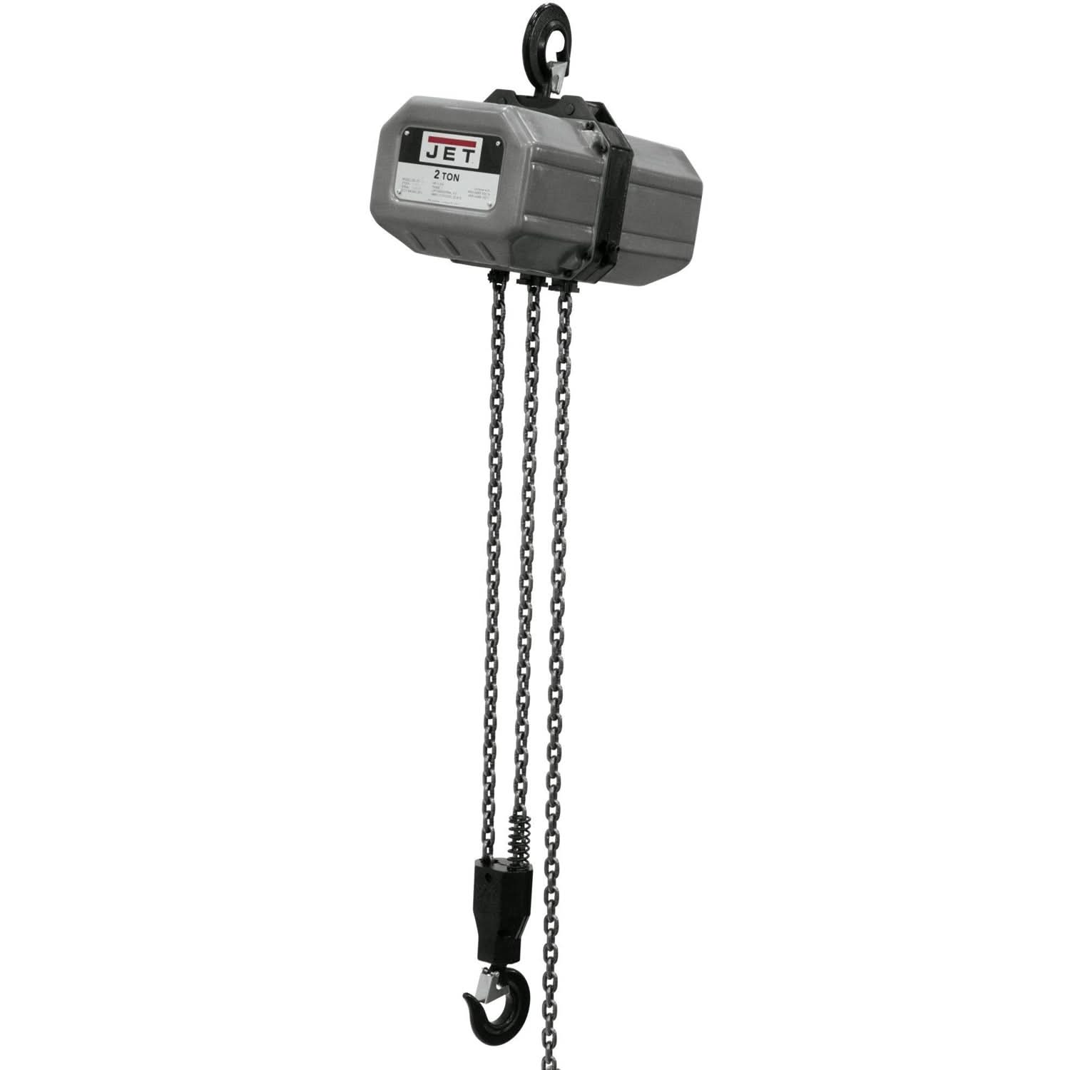 Jet Tools 232000 2SS-3C-20, 2-Ton Electric Chain Hoist 3-Phase 20' Lift
