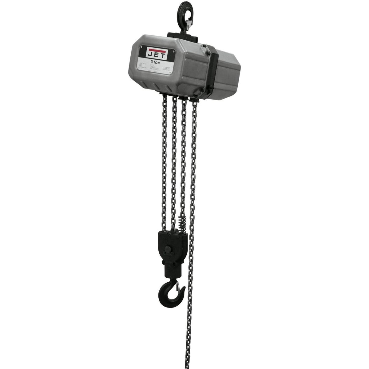 Jet Tools 312000 3SS-1C-20, 3-Ton Electric Chain Hoist 1-Phase 20' Lift