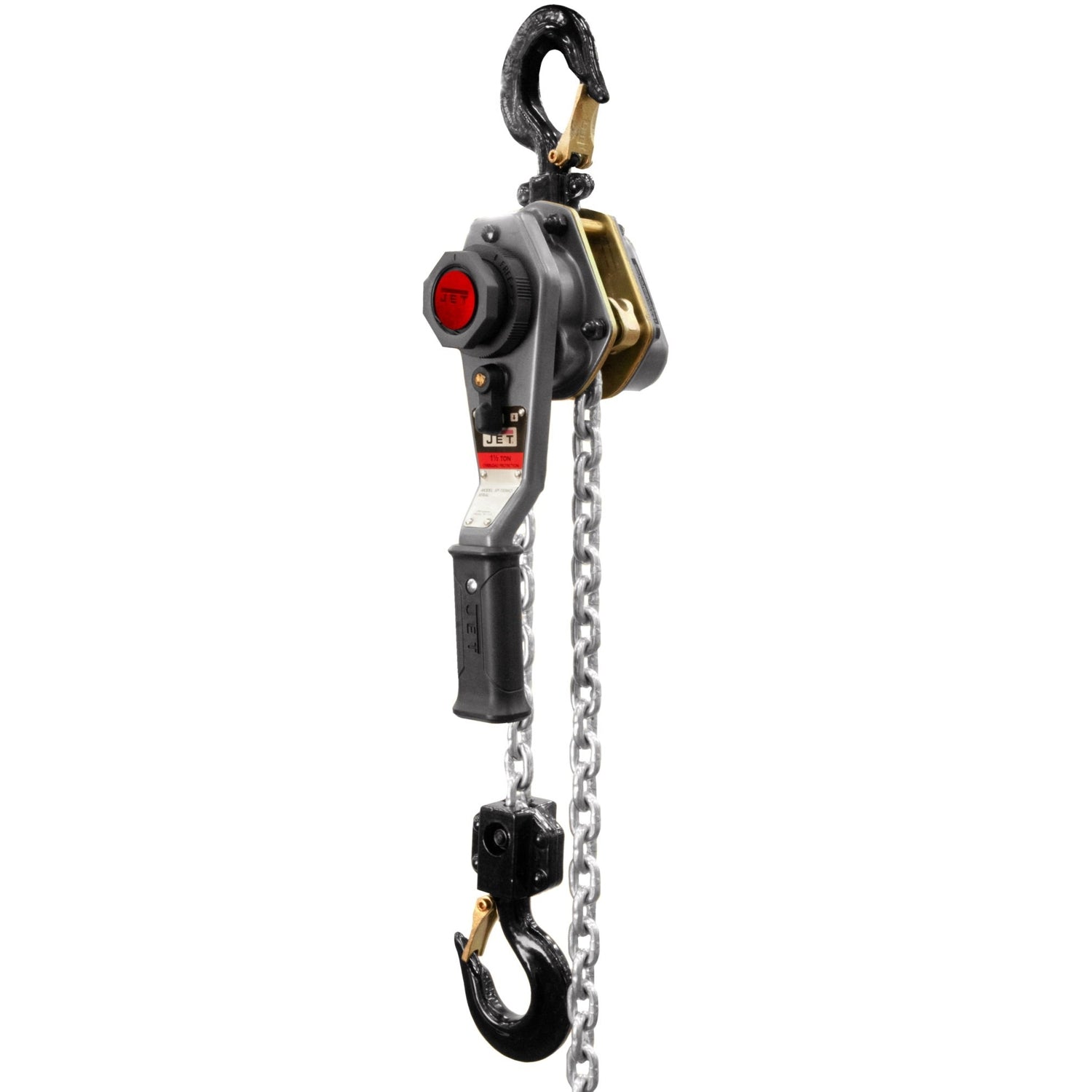 Jet Tools 376302 JLH Series 1-1/2 Ton Lever Hoist, 15' Lift with Overload Protection