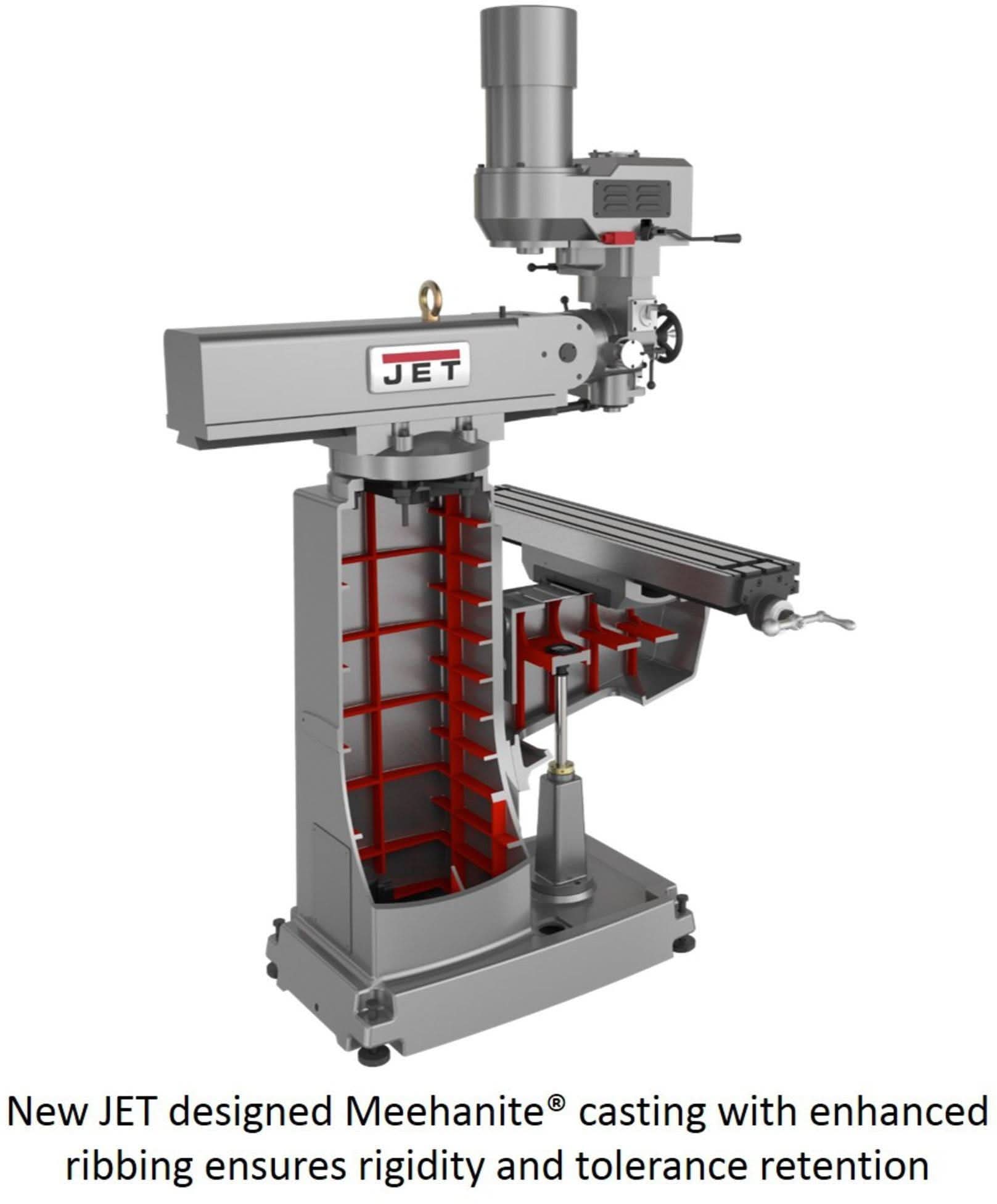 Jet Tools 690504 JTM-949EVS Mill With X, Y and Z-Axis Powerfeeds