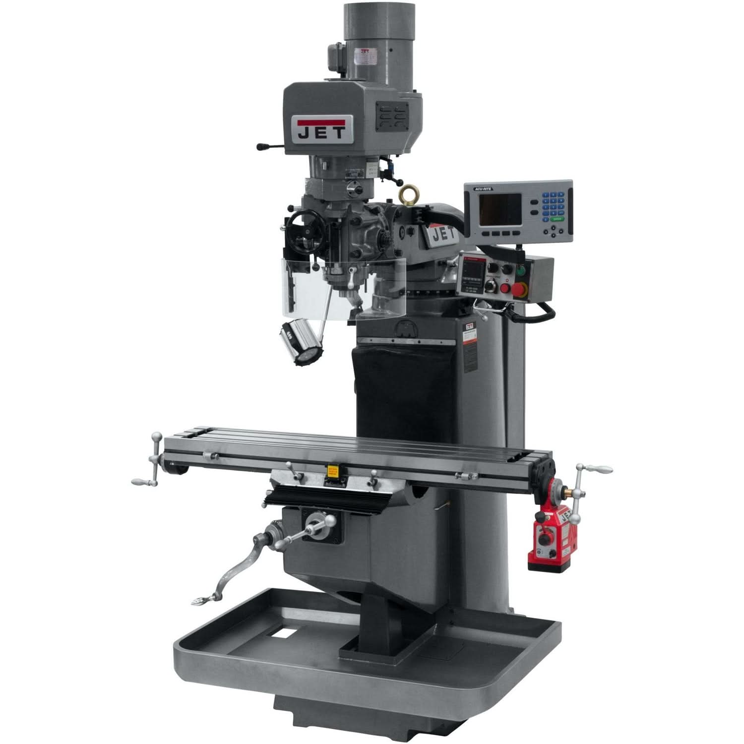 Jet Tools 690530 JTM-949EVS Mill With 3-Axis Acu-Rite 200S DRO (Quill) With X-Axis Powerfeed