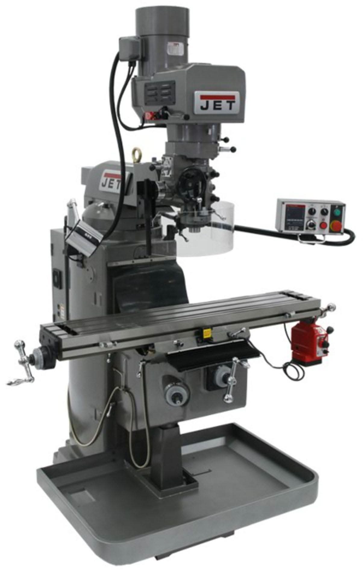 Jet Tools 690530 JTM-949EVS Mill With 3-Axis Acu-Rite 200S DRO (Quill) With X-Axis Powerfeed