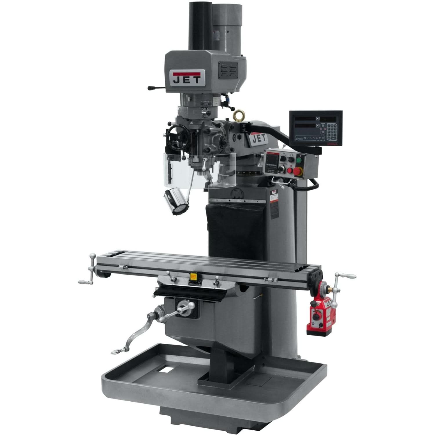 Jet Tools 690536 JTM-949EVS with Newall DP700 DRO, X Powerfeed & Air Power Drawbar