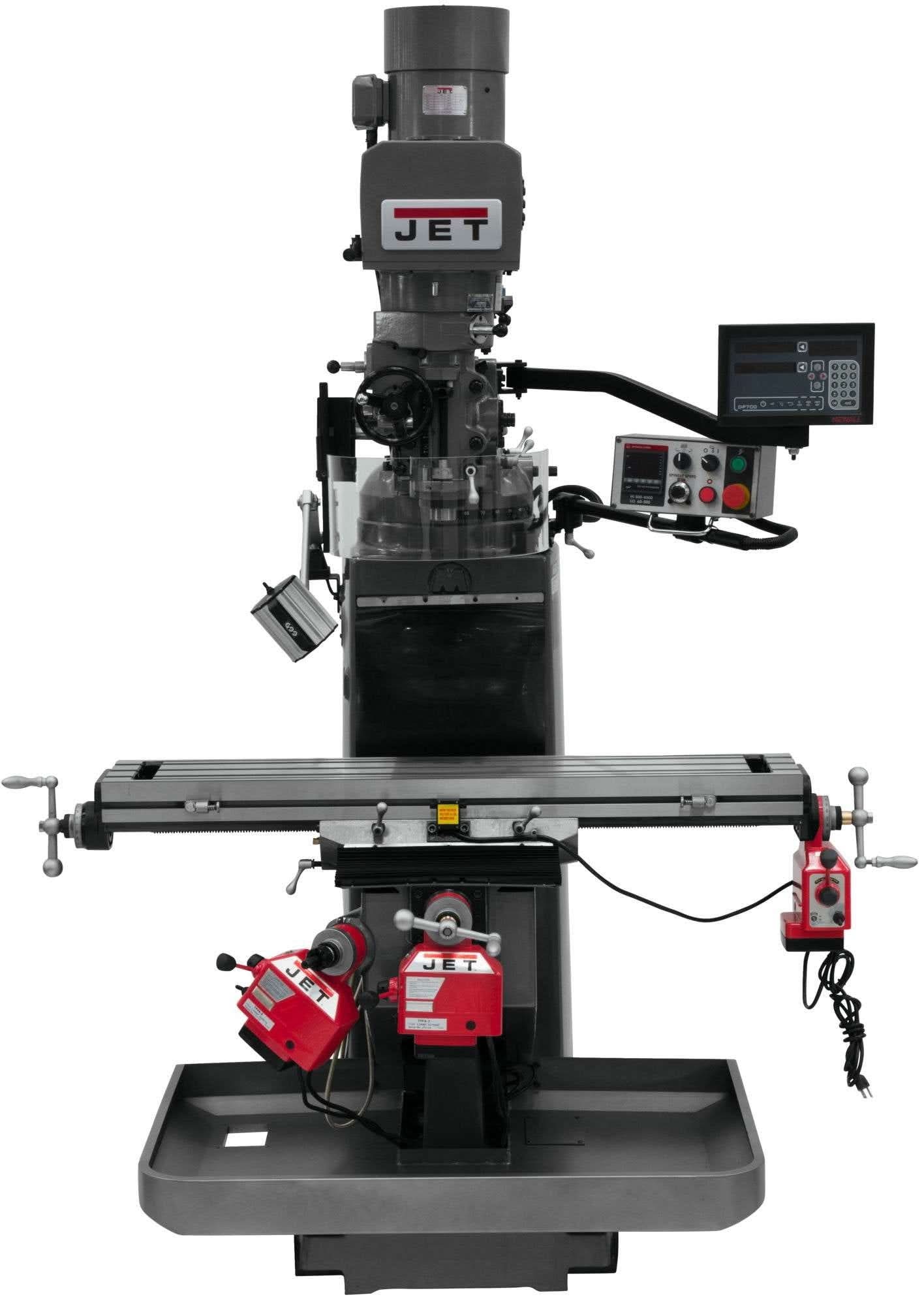 Jet Tools 690539 JTM-949EVS with Newall DP700 DRO X,Y & Z Powerfeeds