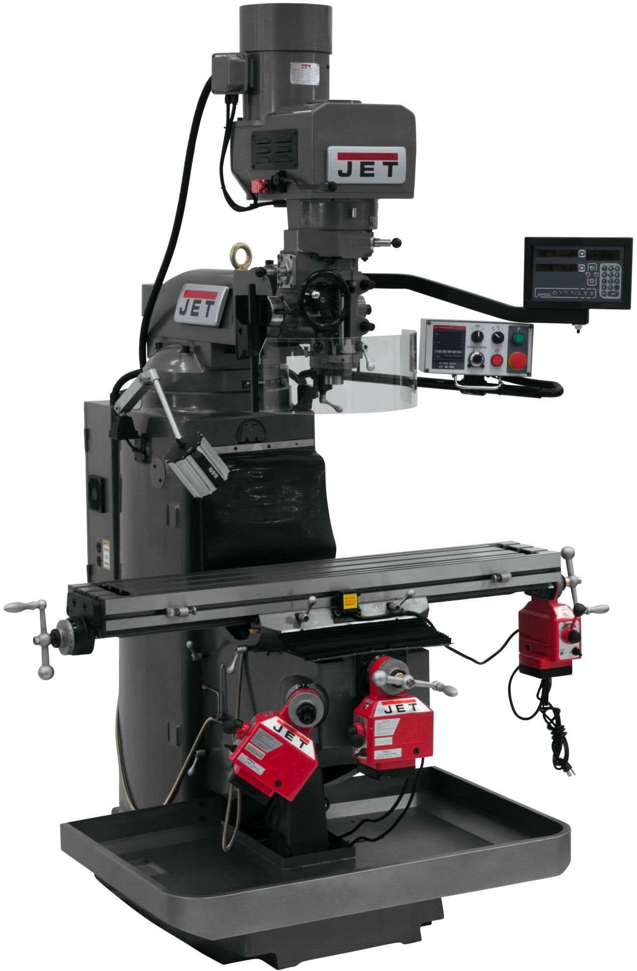 Jet Tools 690539 JTM-949EVS with Newall DP700 DRO X,Y & Z Powerfeeds