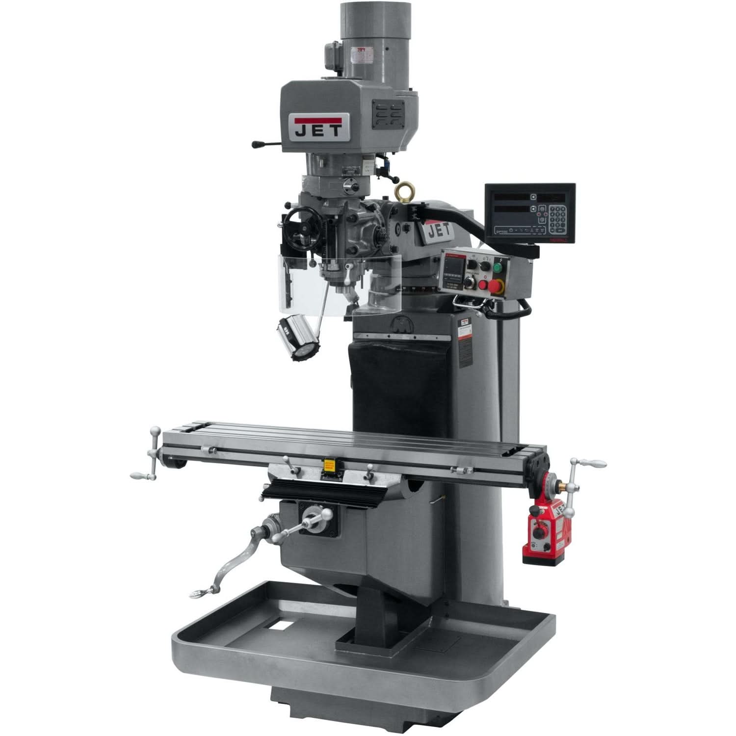 Jet Tools 690540 JTM-949EVS Mill With 3-Axis Newall DP700 DRO (Knee) With X-Axis Powerfeed