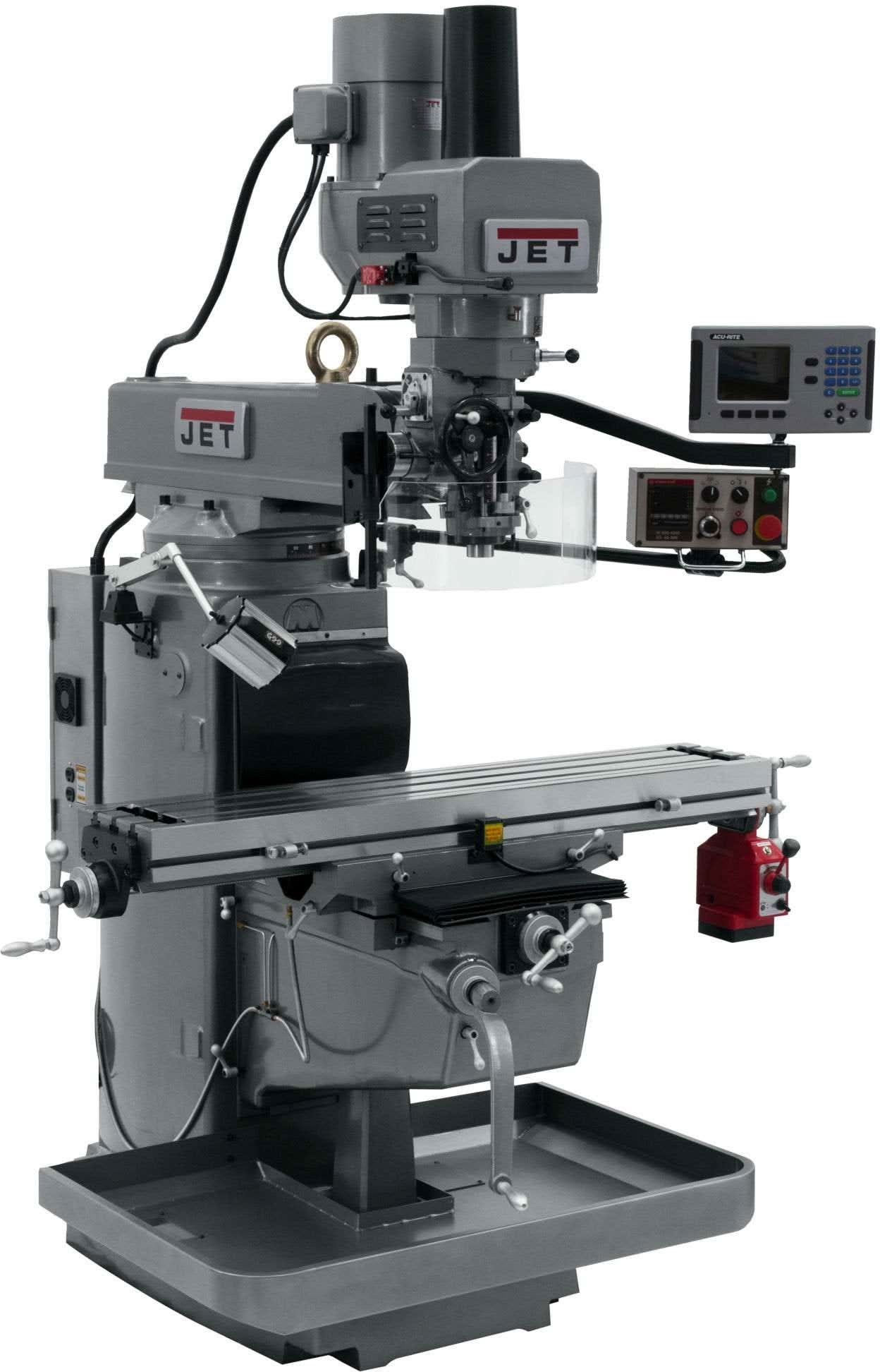 Jet Tools 690620 JTM-1050EVS2/230 Mill With Acu-Rite 200S DRO With X-Axis Powerfeed and Air Powered Drawbar