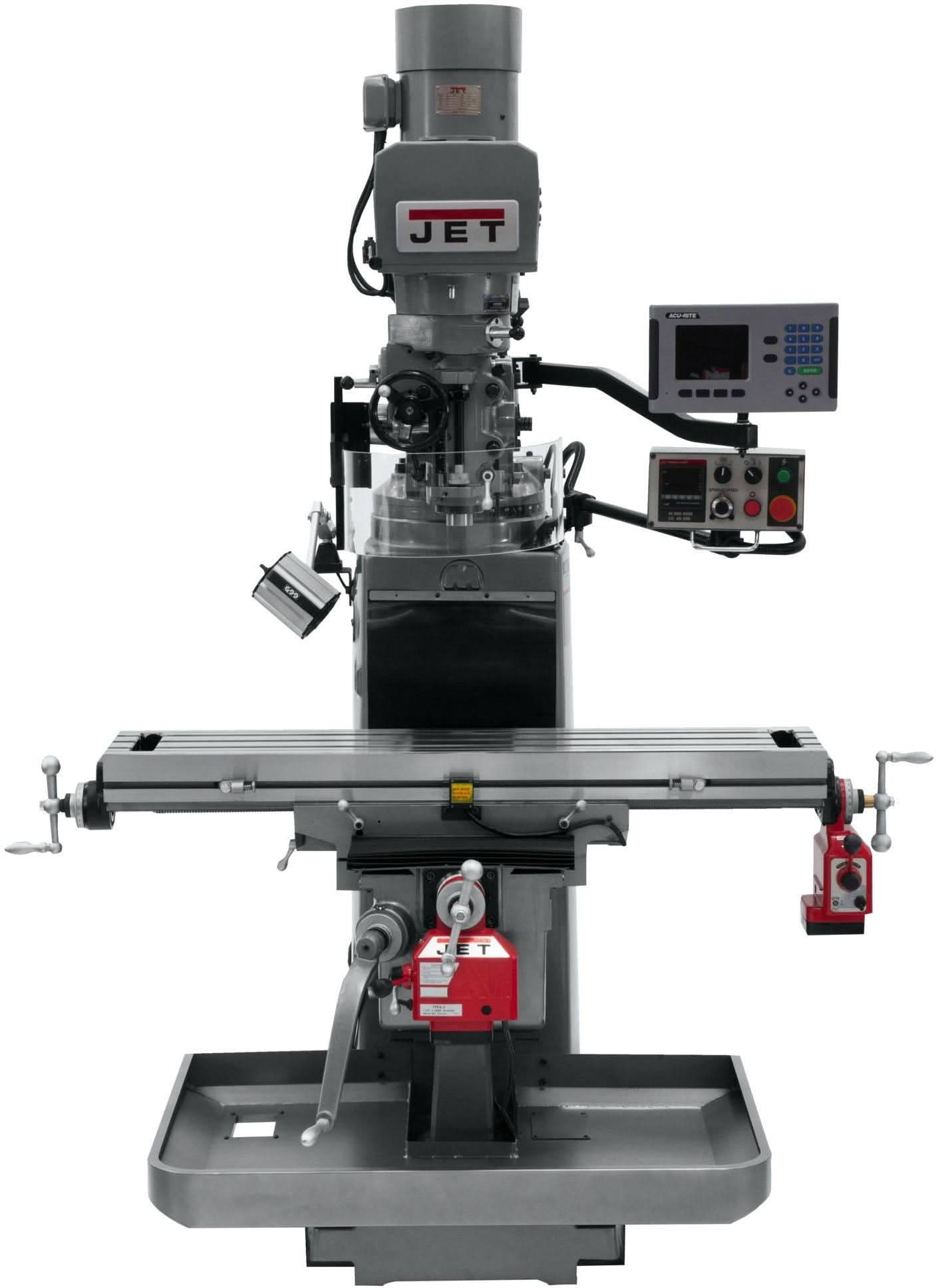 Jet Tools 690626 JTM-1050EVS2/230 Mill With 3-Axis Acu-Rite 200S DRO (Knee) With X and Y-Axis Powerfeeds