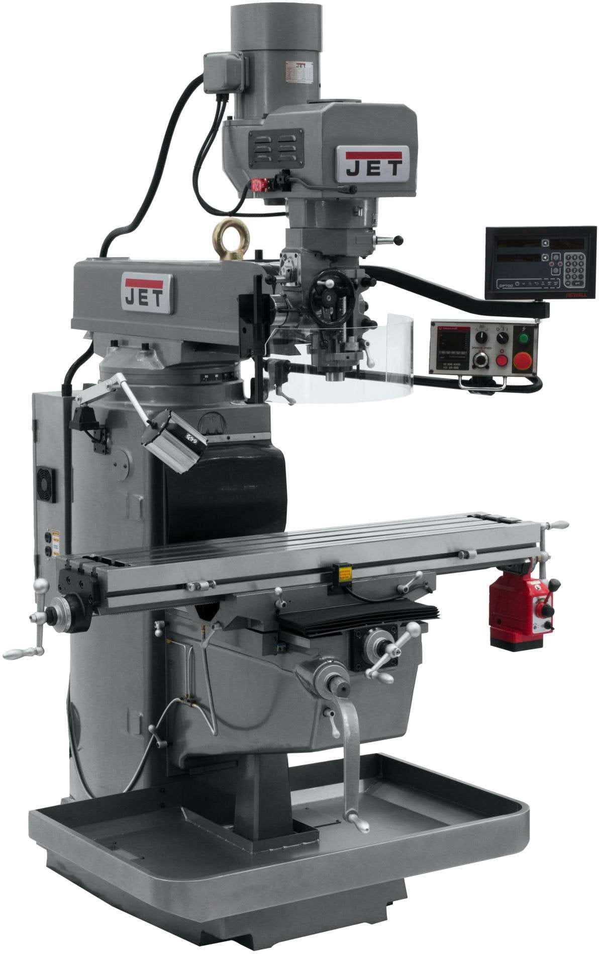 Jet Tools 690634 JTM-1050EVS2/230 Mill With Newall DP700 DRO With X-Axis Powerfeed