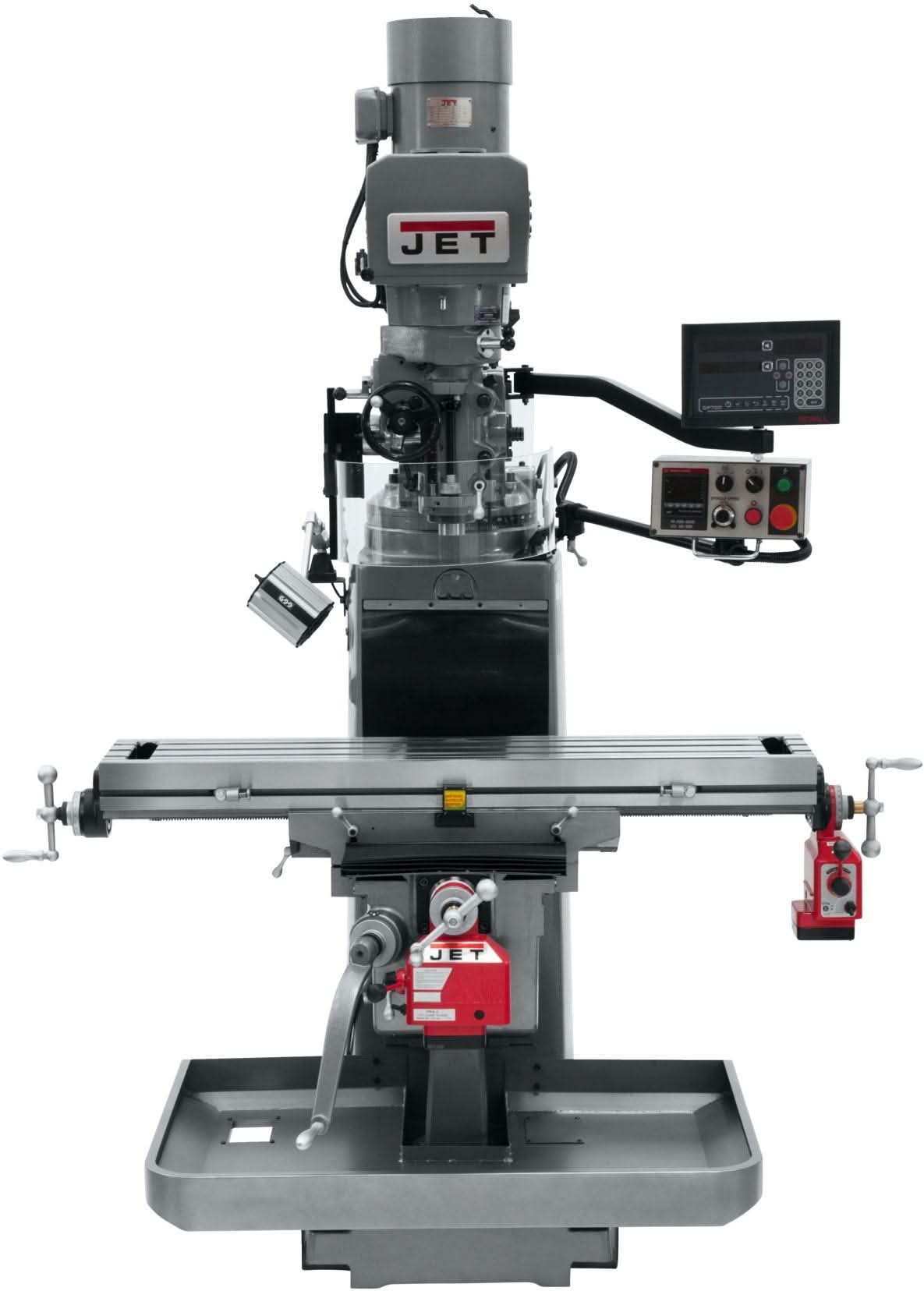 Jet Tools 690636 JTM-1050EVS2/230 Mill With Newall DP700 DRO With X and Y-Axis Powerfeeds