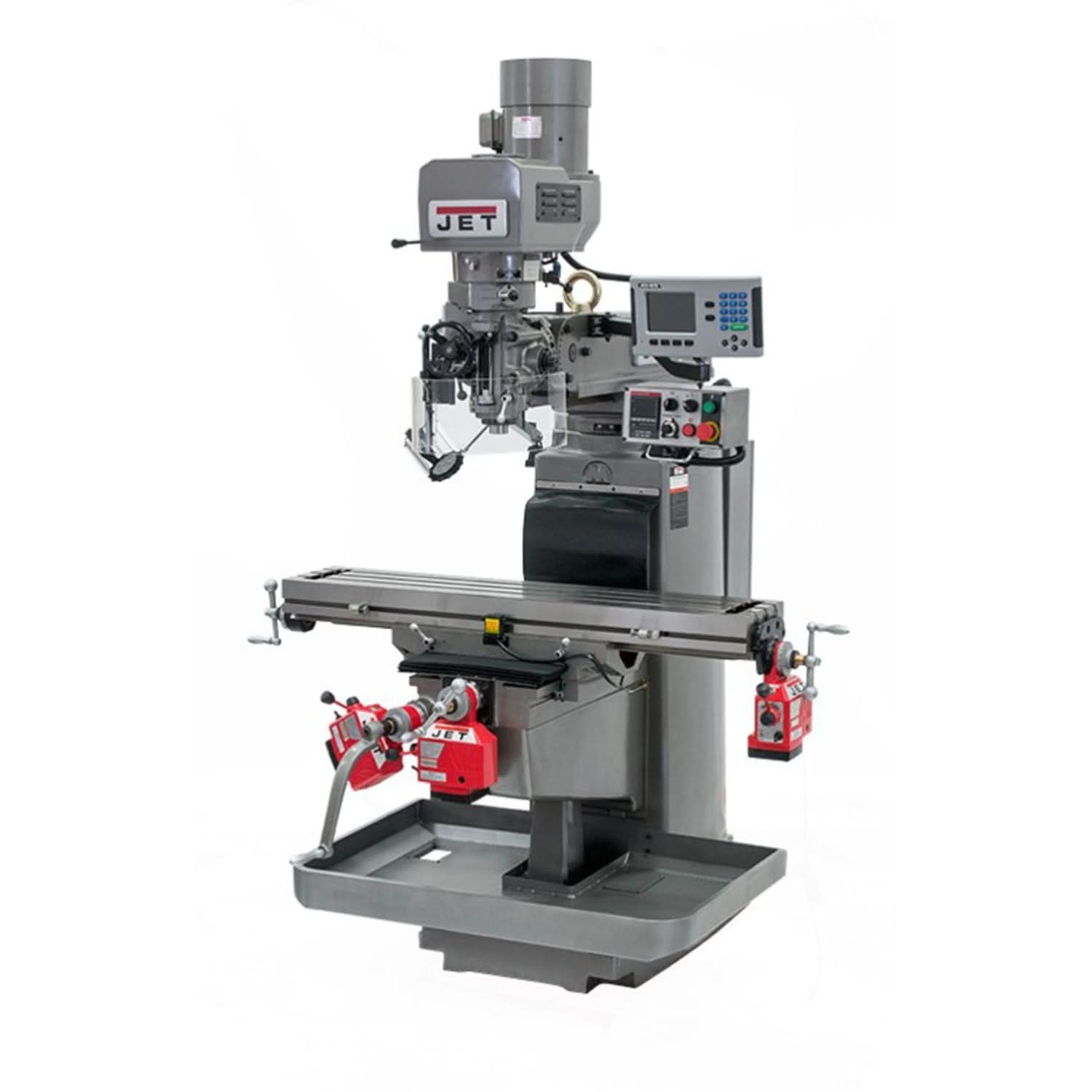 Jet Tools 690650 JTM-1050EVS2/230 Mill With Acu-Rite 200S DRO With X, Y and Z-Axis Powerfeeds and Air Powered Drawbar