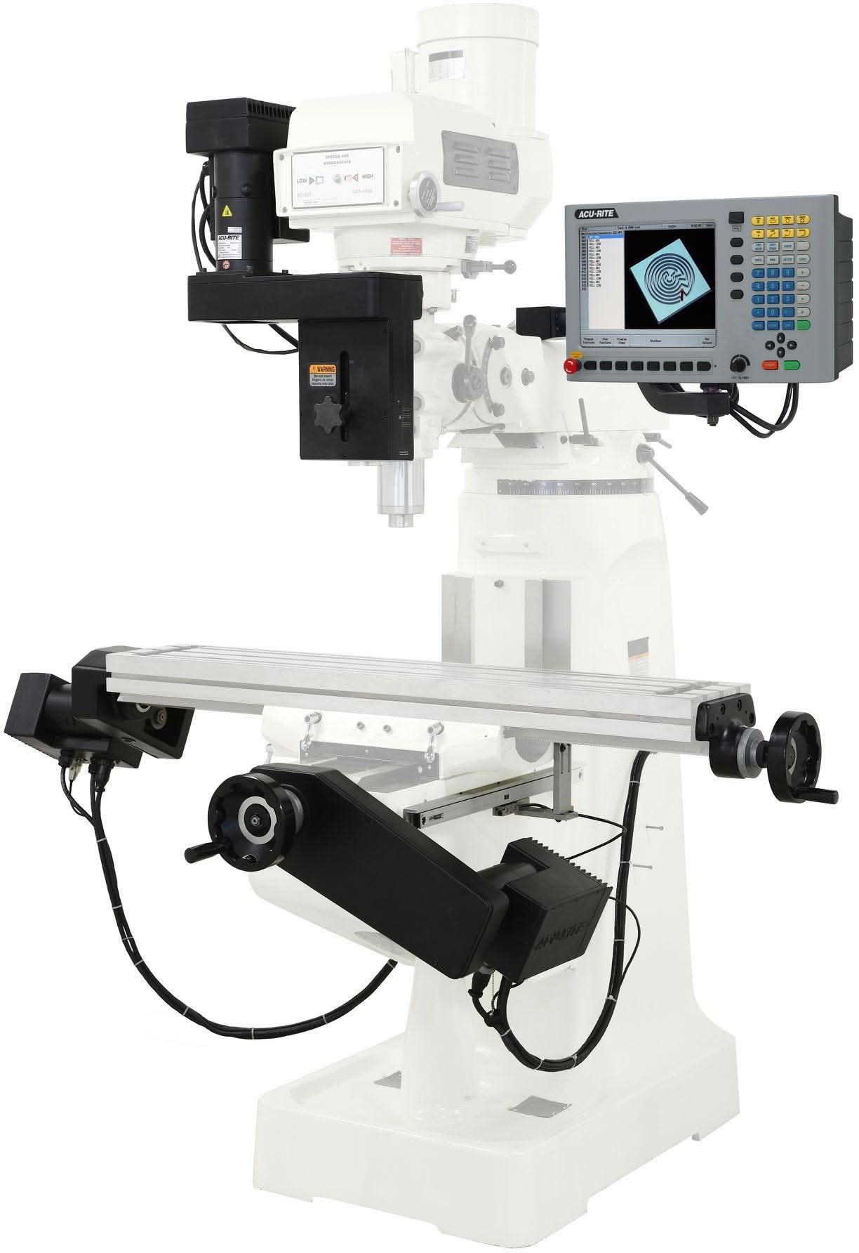 Jet Tools 690676 JTM-1050EVS2/230 Mill With 3-Axis Acu-Rite MilPwr G2 CNC Controller