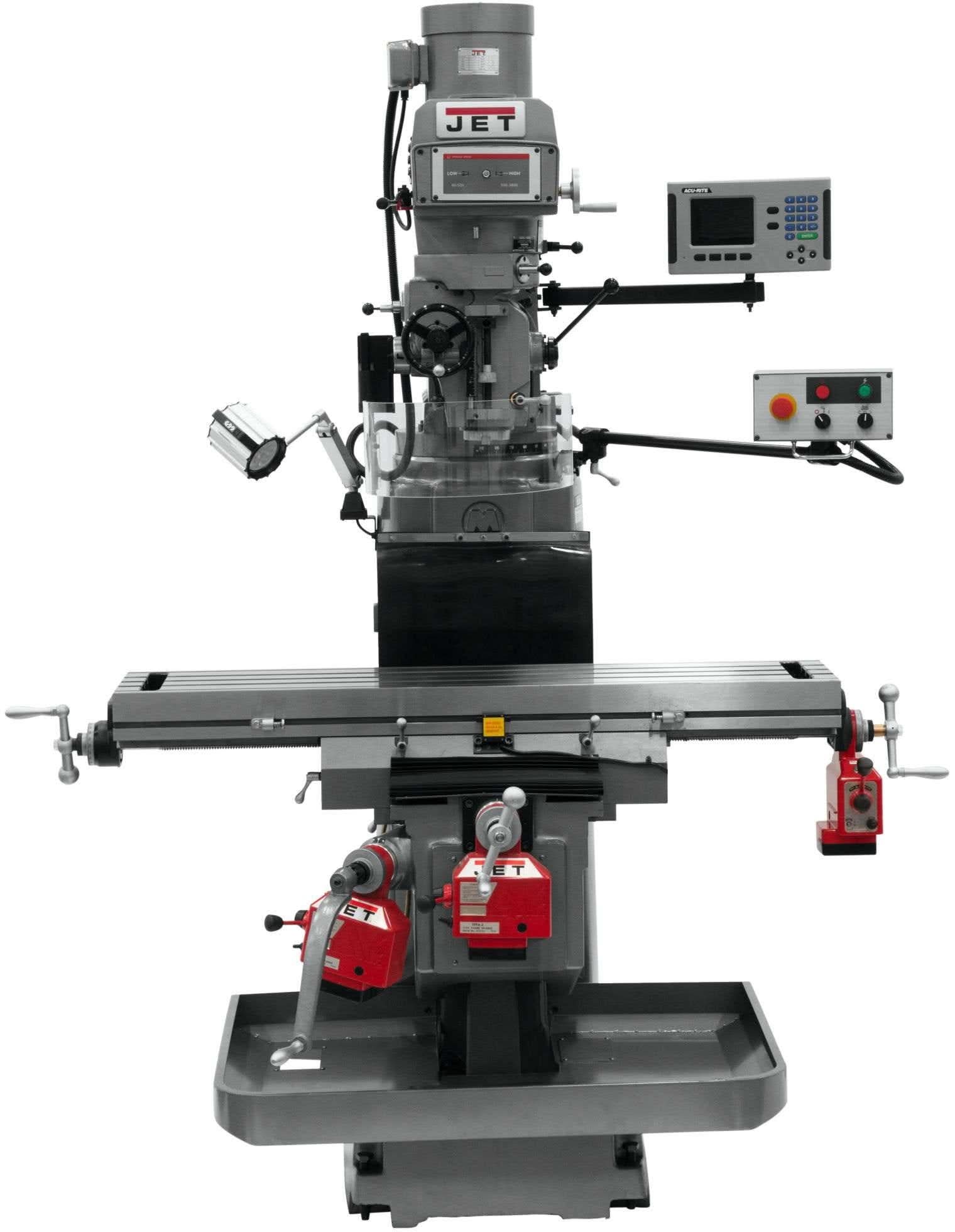 Jet Tools 698053 JTM-1254VS 200S DRO X,Y,Z PFD