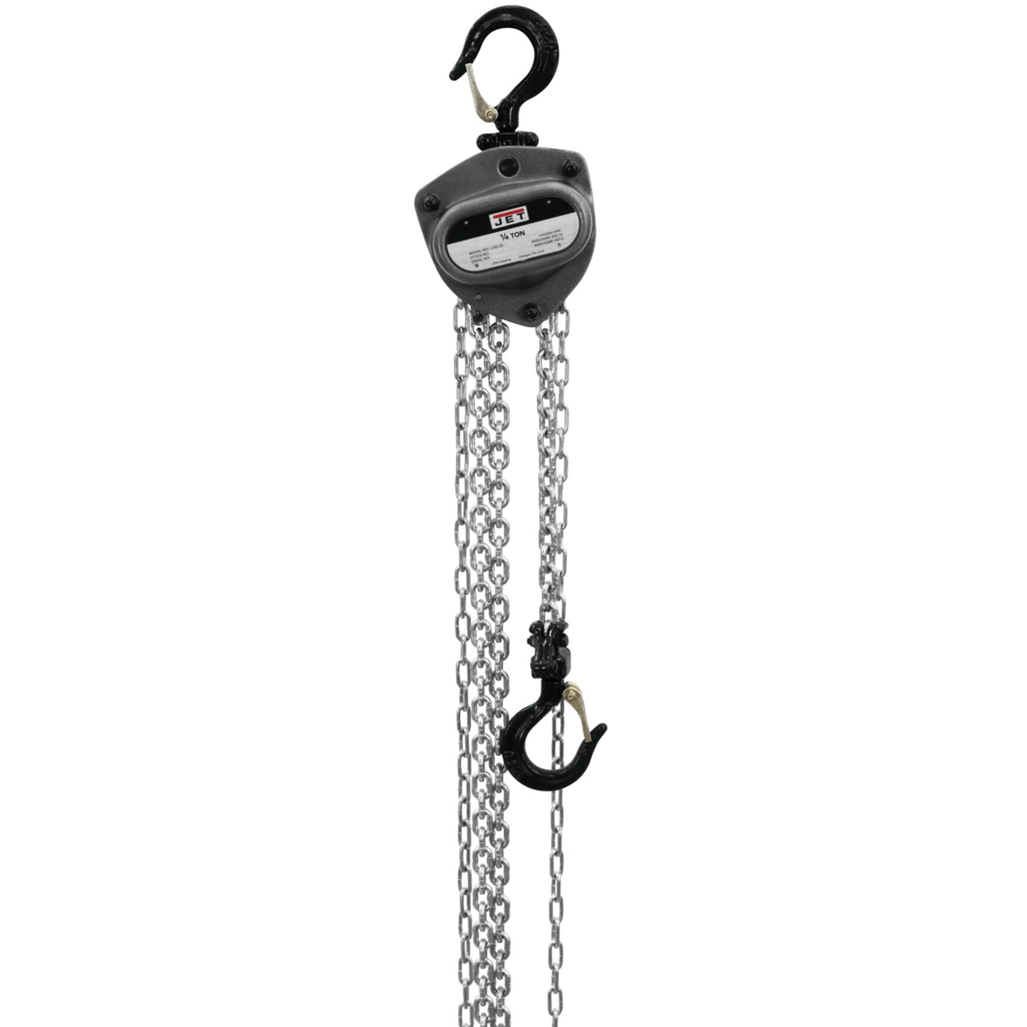 Jet 101225 L100-250WO-15 1/4T Hoist w/ 15-Foot Lift OLP