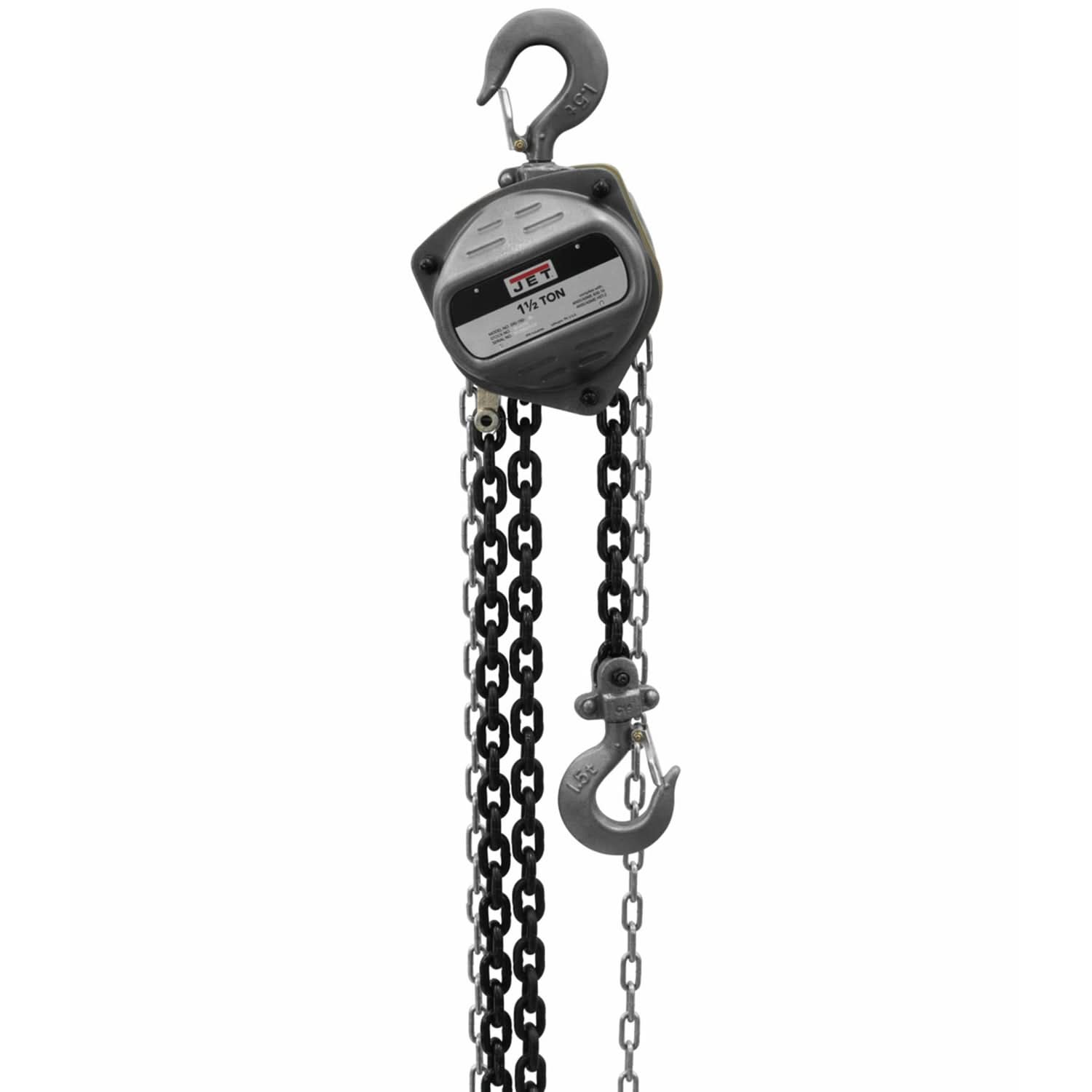 Jet 101920 S90-150-10 1-1/2-Ton Hand Chain Hoist With 10-Foot Lift