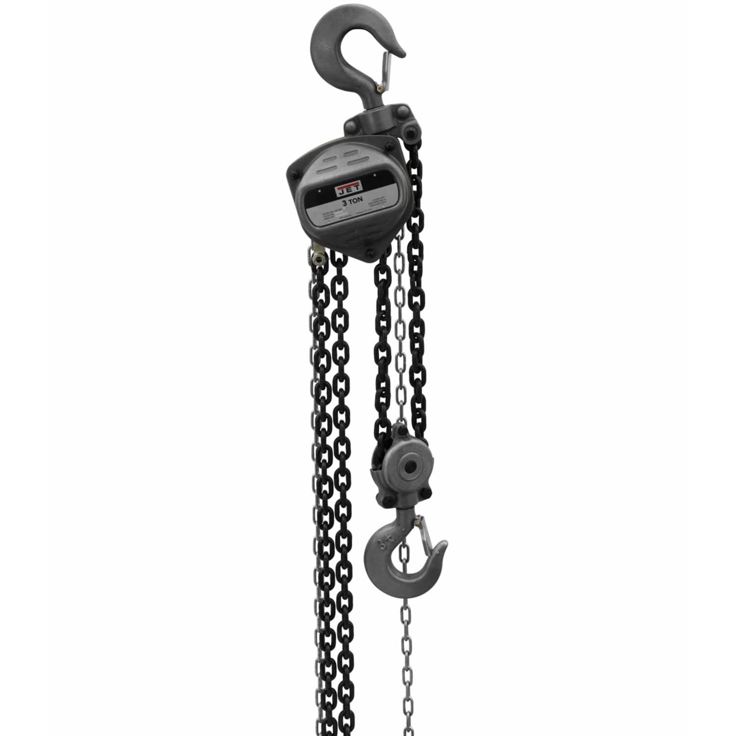Jet 101941 S90-300-15 3-Ton Hand Chain Hoist With 15-Foot Lift
