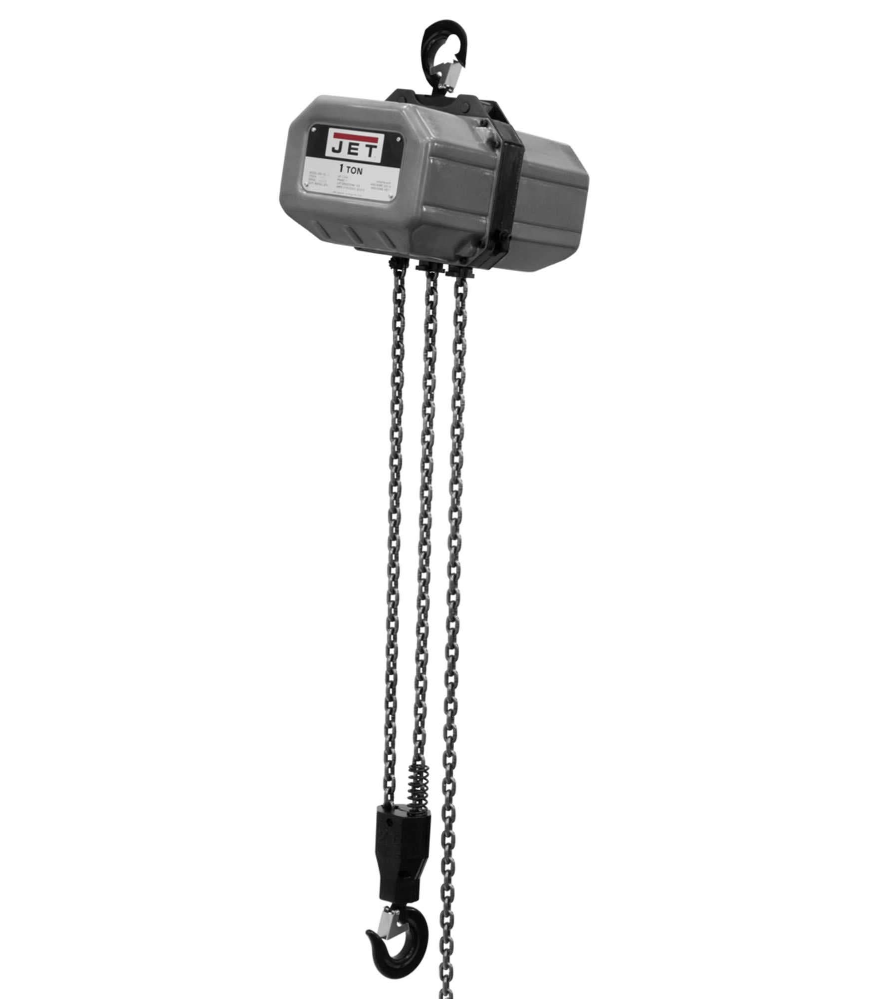 Jet 111500 1SS-1C-15 1 Ton 1Ph 15-Foot Lift 115/230V Prewired 230V