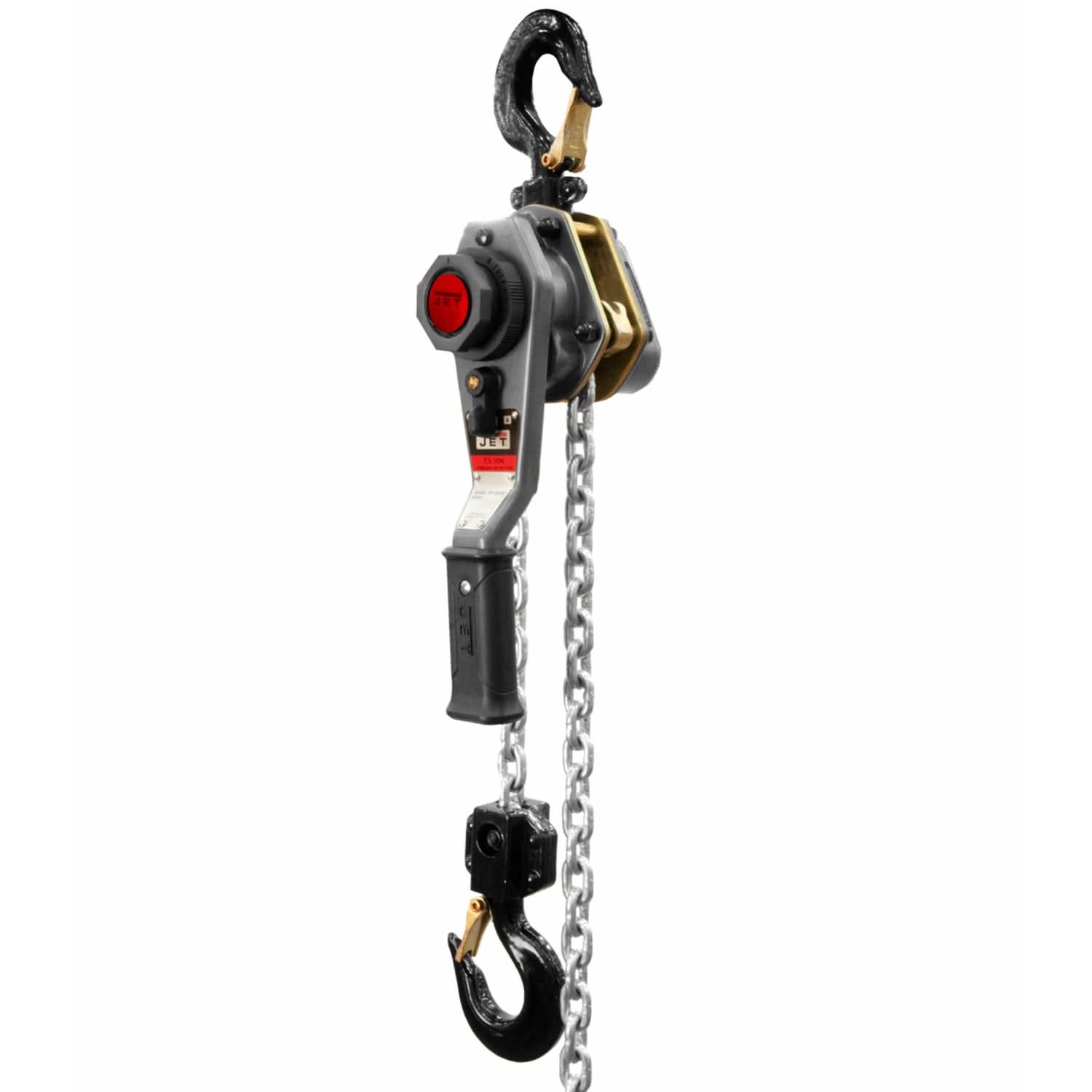 Jet 376300 JLH Series 1-1/2 Ton Lever Hoist 5-Foot Lift with Overload Protection
