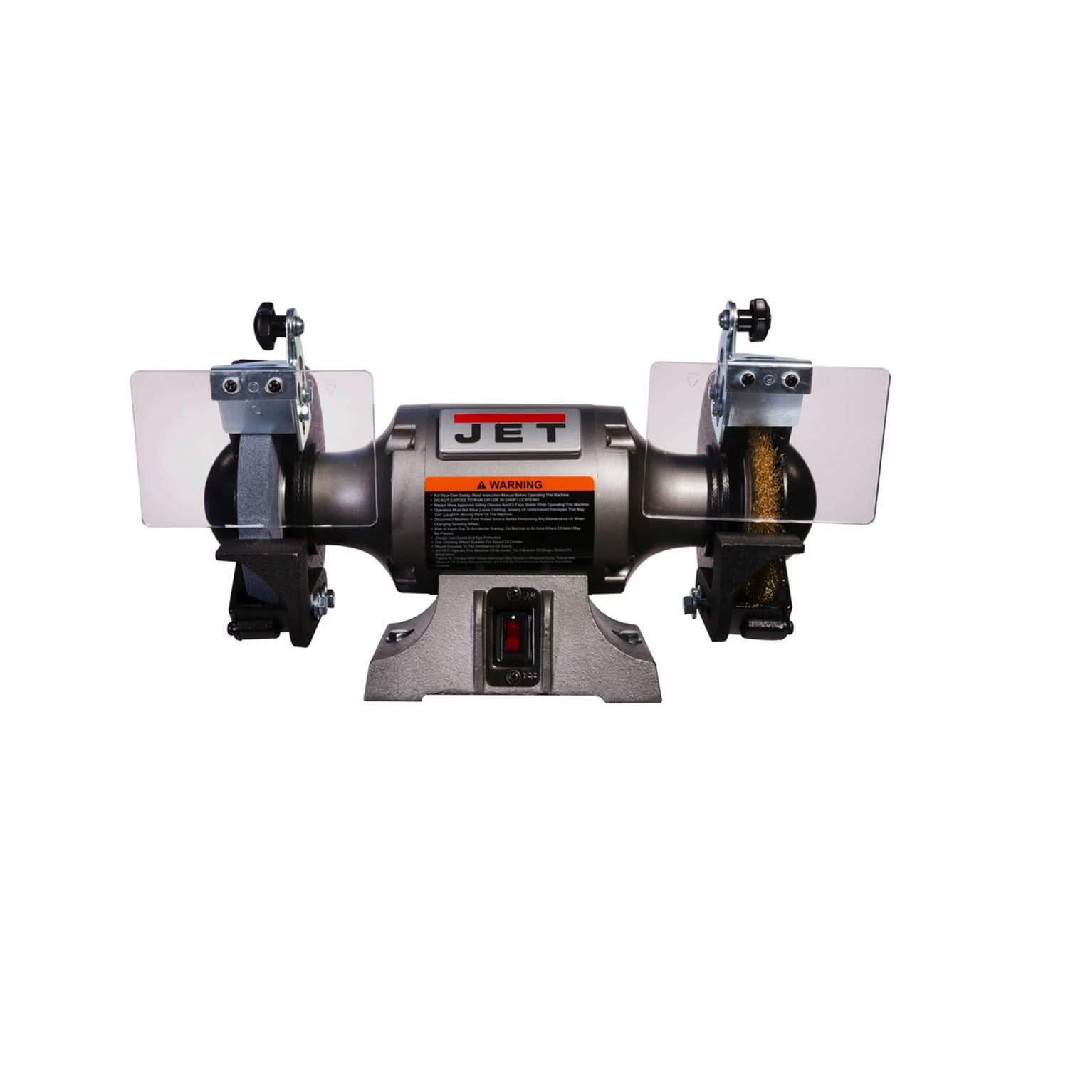 Jet 577126 JBG-6W Shop Grinder with Grinding Wheel and Wire Wheel ...
