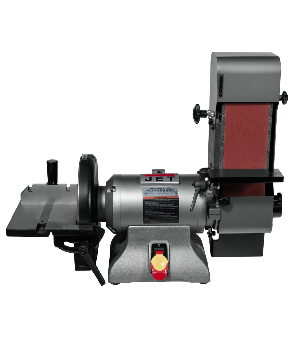 Jet 578634 IBDG-436 Combination Industrial 4 x 36-Inch Belt and 9-Inch Disc Grinder