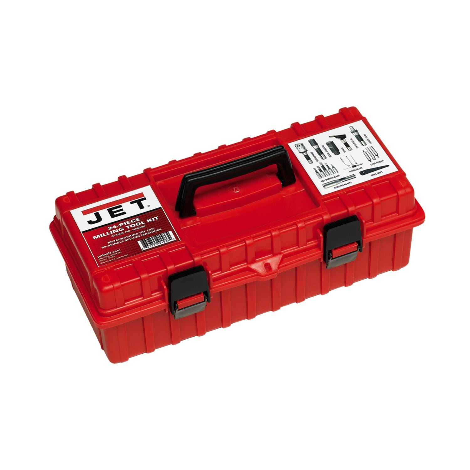 Jet 660220 24- Piece Milling Tool Kit for R-8 Spindle Milling Machines
