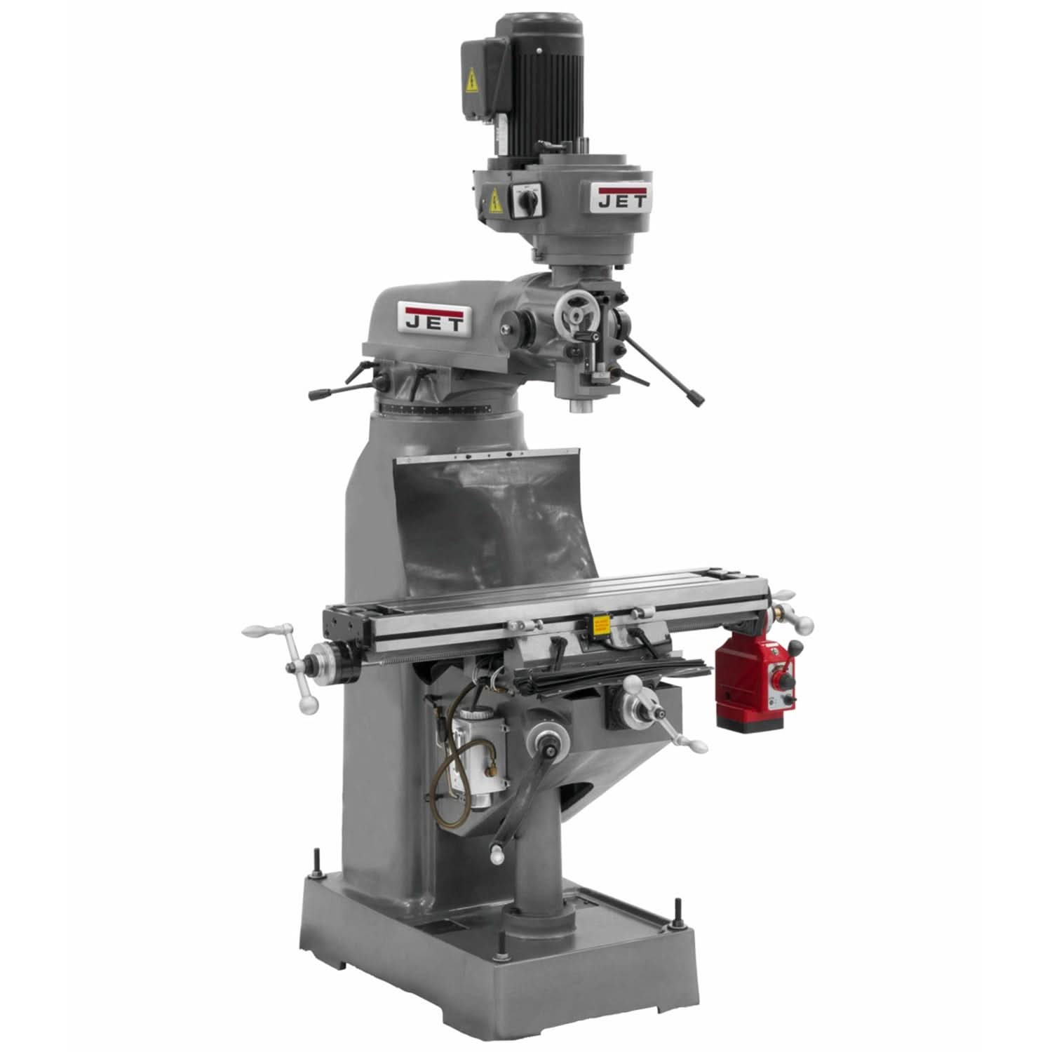 Jet 690082 JTM-1 Mill 9-Inchx42-Inch Table 16 Spindle Speeds 2HP 3Ph 230V Only