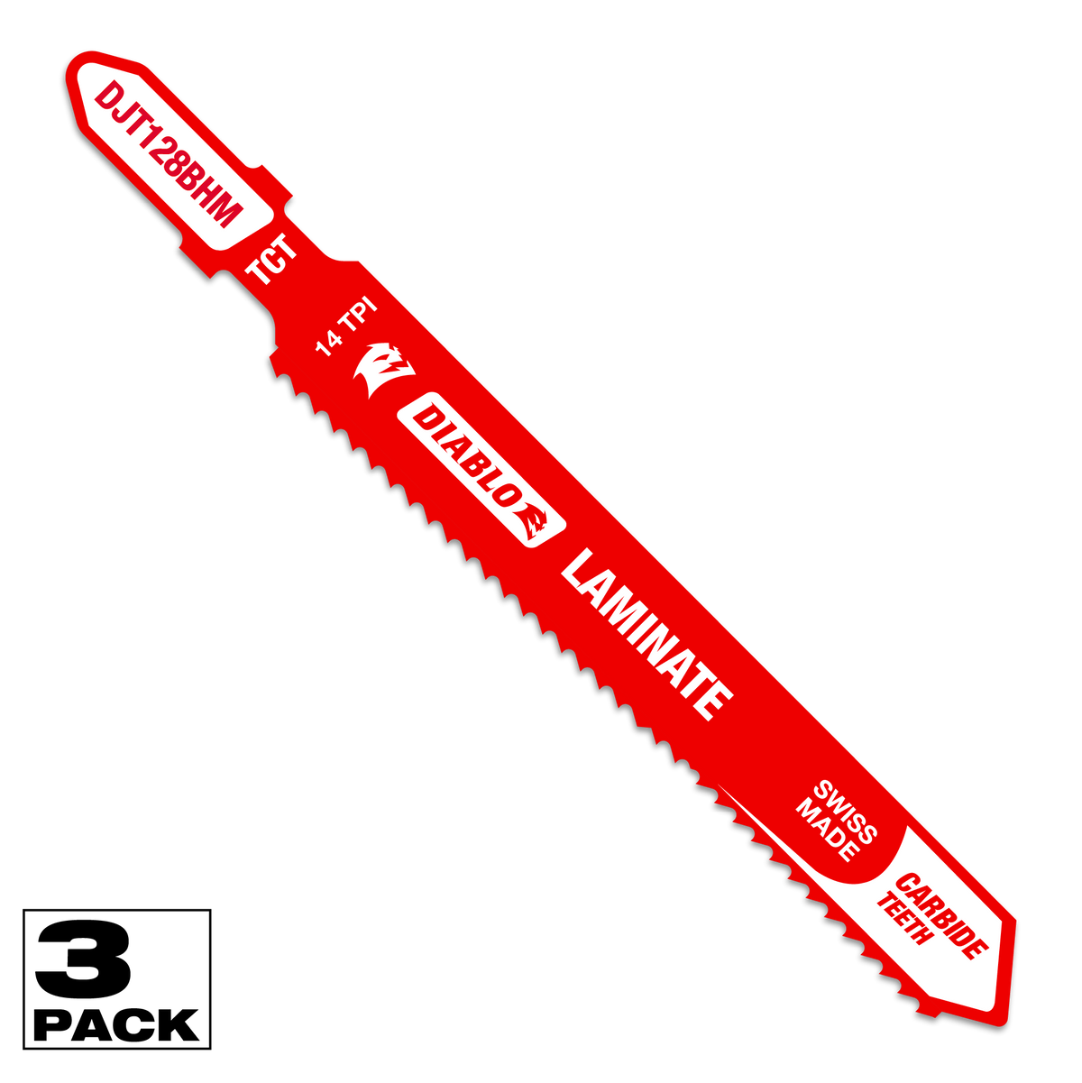 Diablo 3-5/8 in. 14 TPI Carbide Jig Saw Blade for Laminate Material (DJT128BHM3)