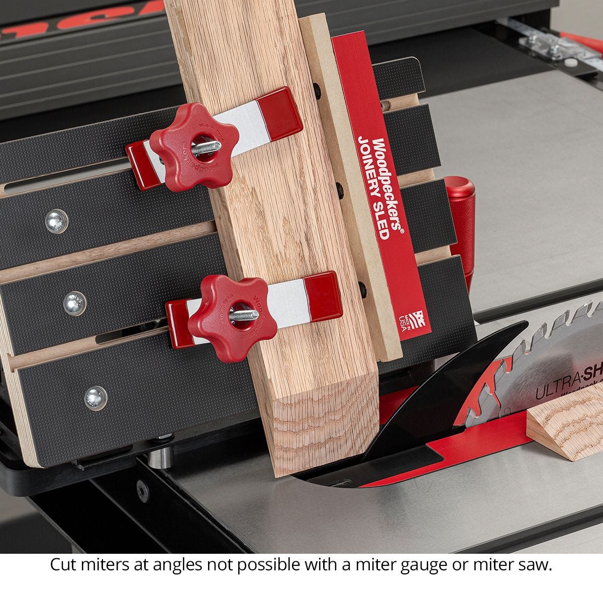 Woodpeckers JSLED Table Saw Joinery Sled w/Rack-It