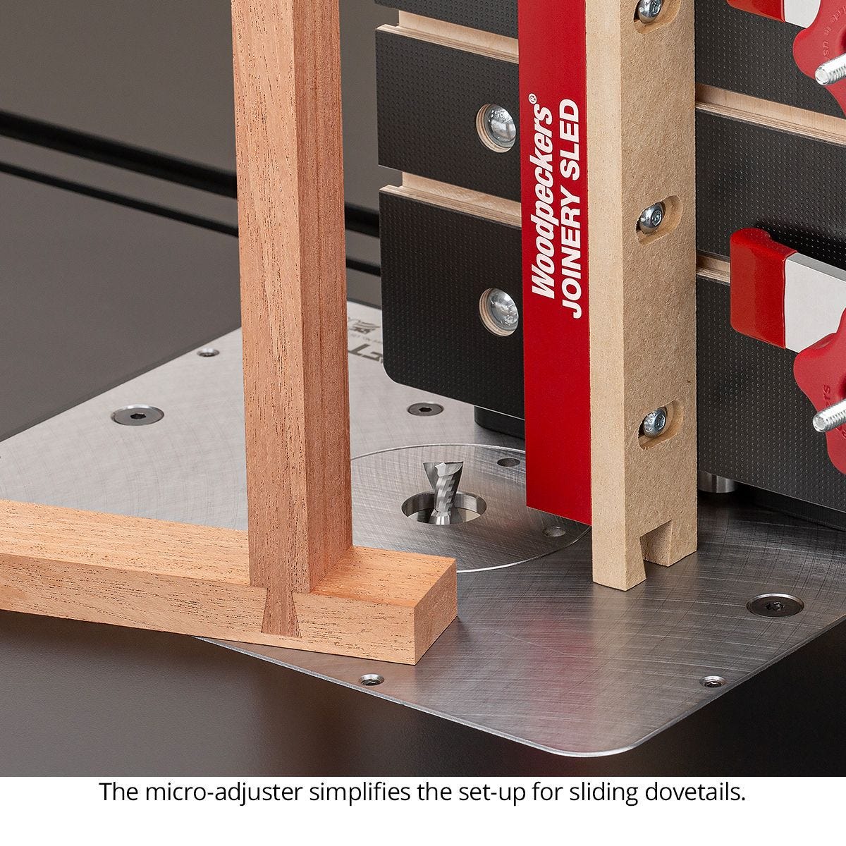 Woodpeckers JSLED Table Saw Joinery Sled w/Rack-It