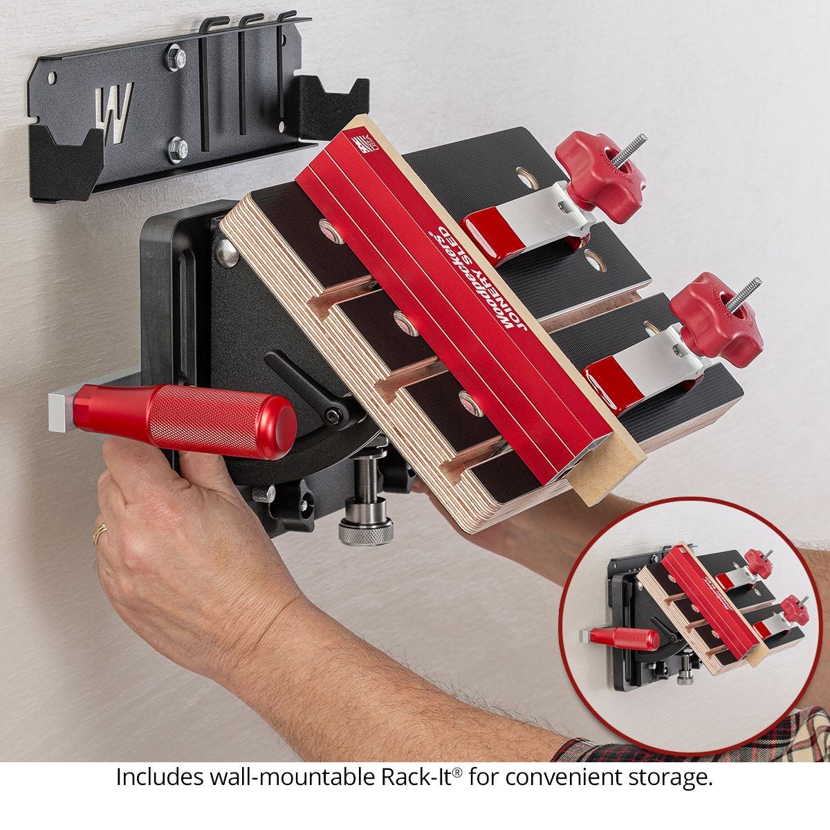 Woodpeckers JSLED Table Saw Joinery Sled w/Rack-It