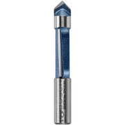 Bosch 85245SMC 3/8 In. x 1 In. Carbide-Tipped Single-Flute Shear Angle Pilot Panel Router Bit