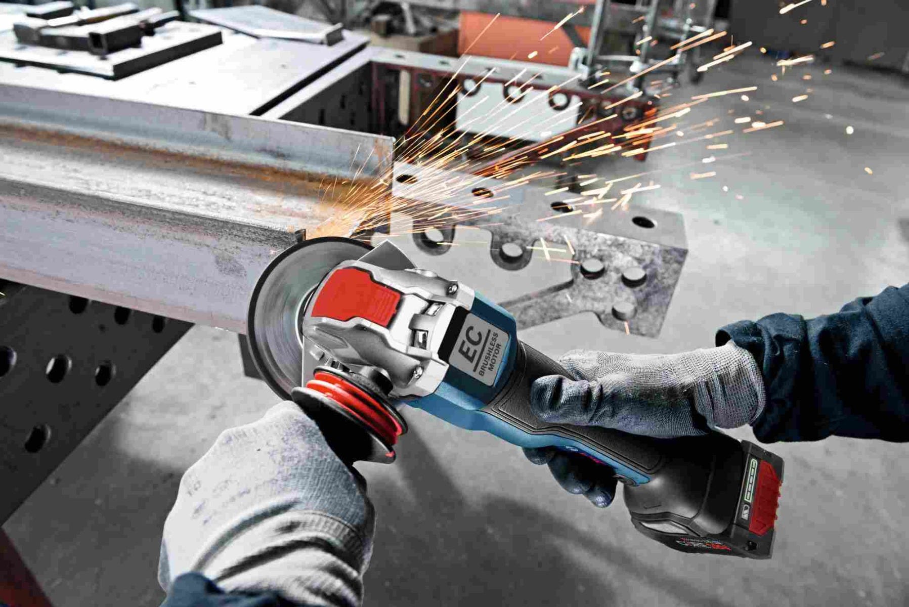 Bosch GWX18V-50PCB14 4-1/2"-5" 18V Cordless Brushless X-Lock Grinder 8.0Ah Kit