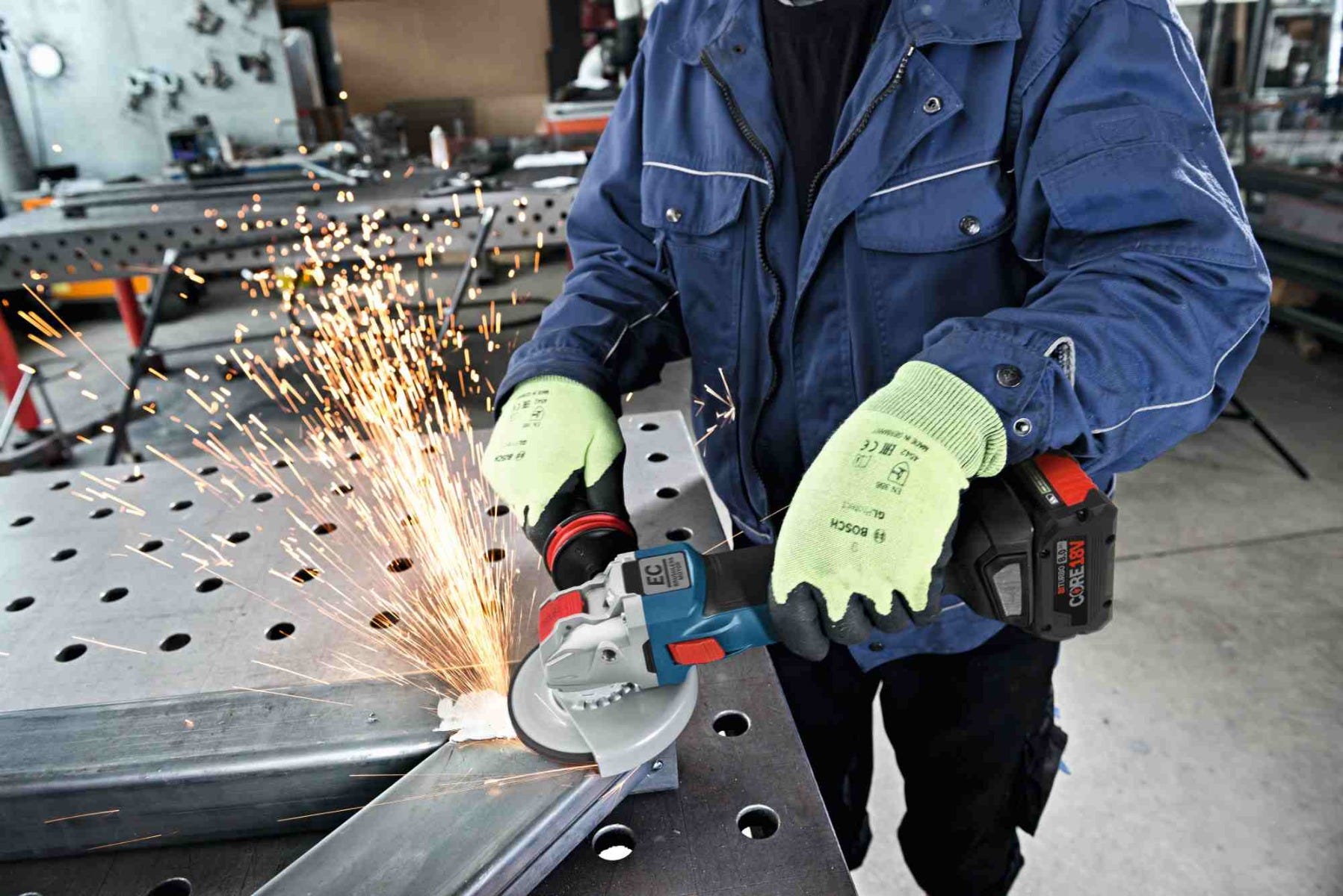 Bosch GWX18V-50PCB14 4-1/2"-5" 18V Cordless Brushless X-Lock Grinder 8.0Ah Kit