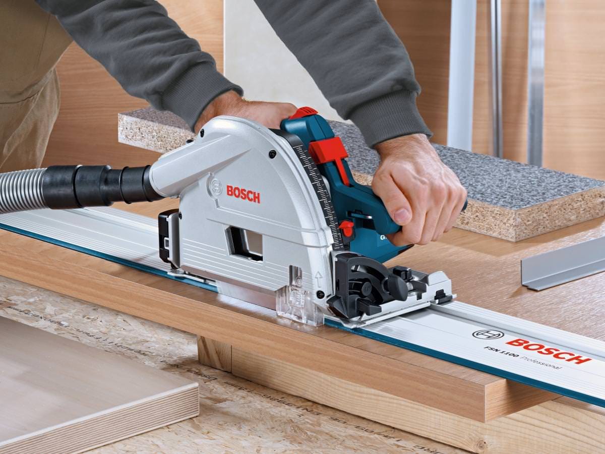 Bosch GKT13-225L 6-1/2" Track Saw with L-Boxx-4 Case