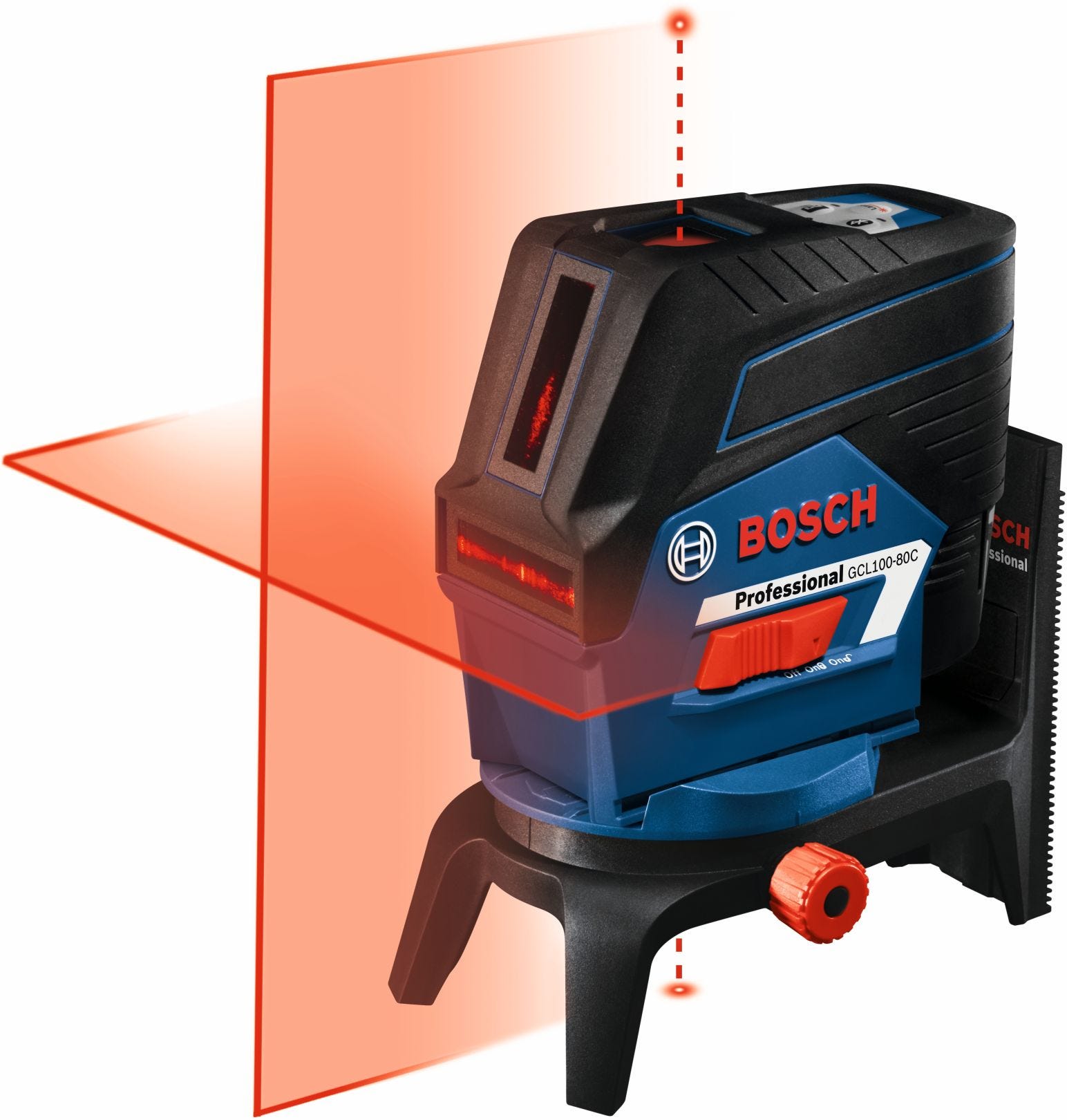 Bosch GCL100-80C 12V Max Connected Cross-Line Laser with Plumb Points