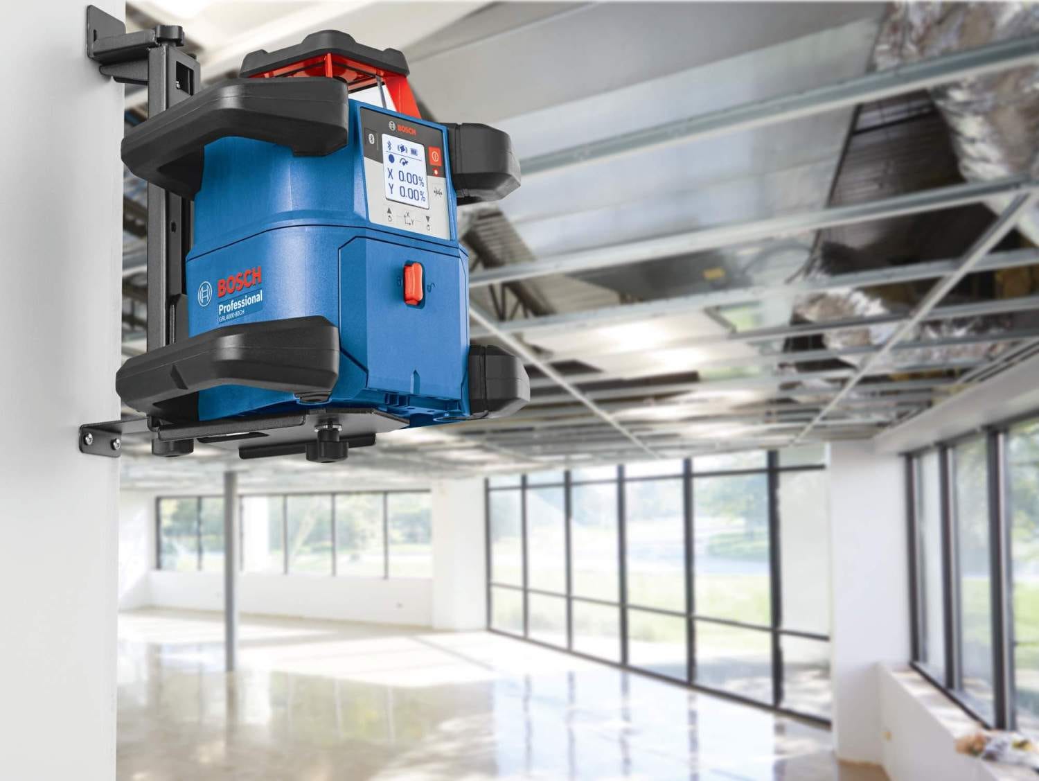 Bosch GRL4000-80CHK 18V REVOLVE4000 Self-Leveling Connected Rotary Laser Kit CORE18V 4.0Ah Kit