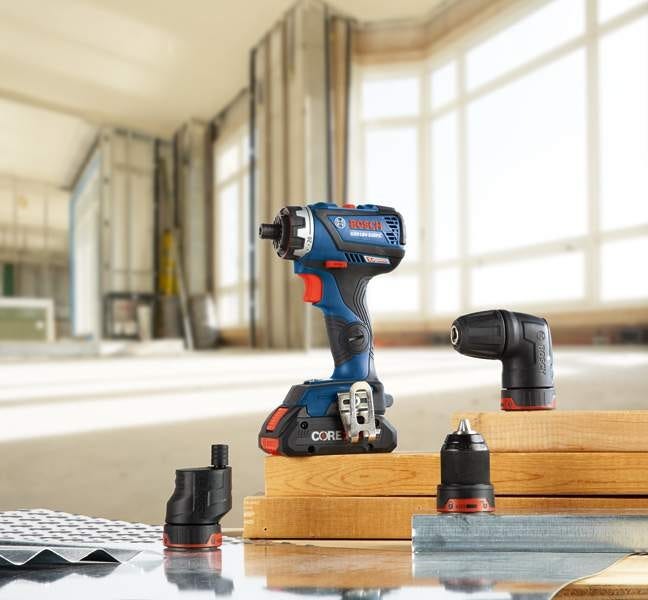 Bosch GSR18V-535FCB15 18V EC Brushless Connected-Ready Flexiclick 5-In-1 Drill/Driver CORE18V 4.0Ah Kit