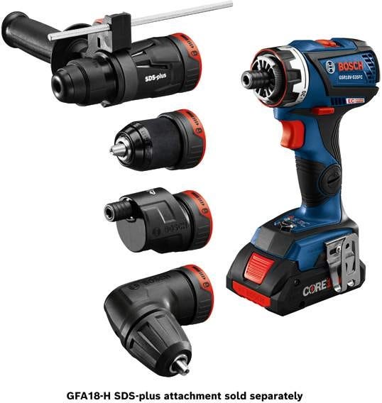 Bosch GSR18V-535FCB15 18V EC Brushless Connected-Ready Flexiclick 5-In-1 Drill/Driver CORE18V 4.0Ah Kit