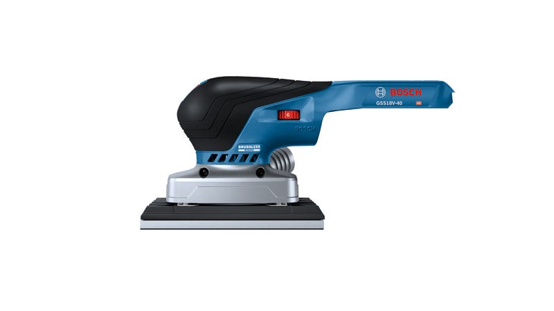 Bosch GSS18V-40N 18V Brushless 1/4 Sheet Orbital Finishing Sander, Tool Only