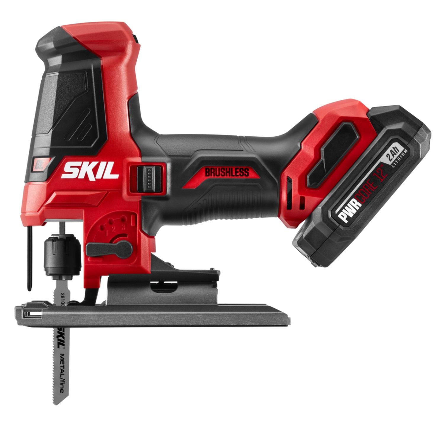 SKIL JS5833A-10 PWRCORE 12 Brushless 12V Compact Jigsaw Kit with Battery and PWR JUMP Charger