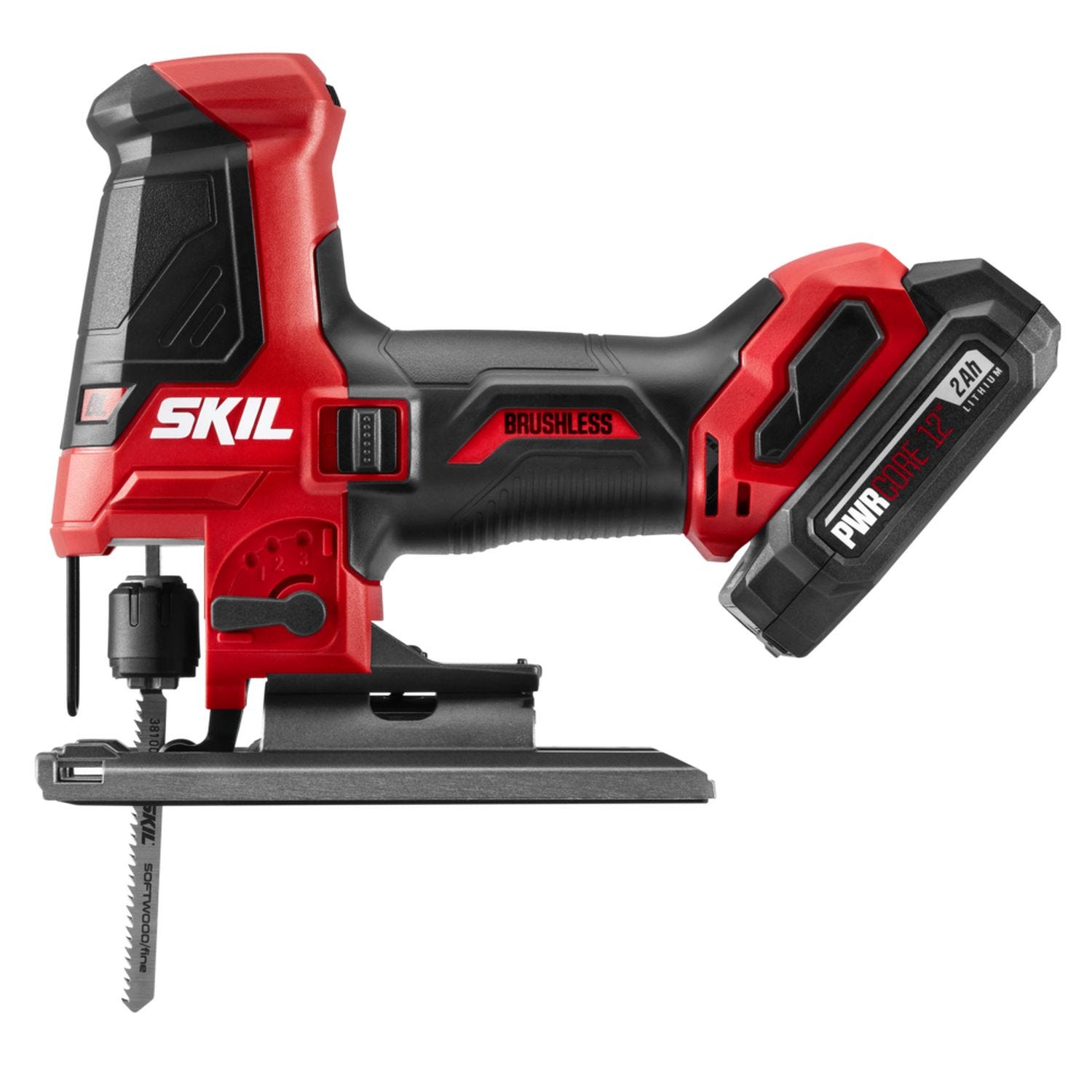SKIL JS5833A-10 PWRCORE 12 Brushless 12V Compact Jigsaw Kit with Battery and PWR JUMP Charger